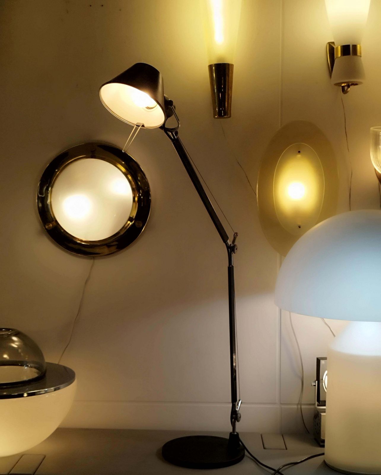 De Lucchi & Fassina For Artemide "Tolomeo" Table Lamp, Italy 1980s photo vintage