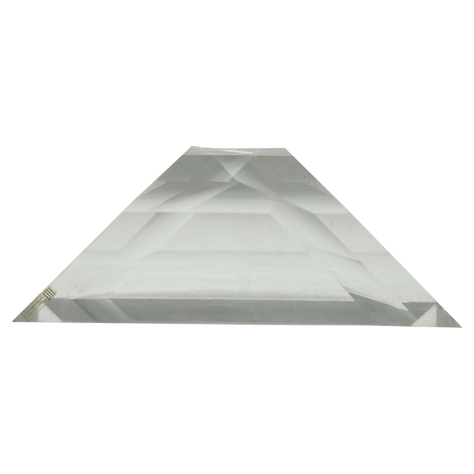 Antonio Felice Botta Lucite Pyramid Sculpture, Italy 1970s
