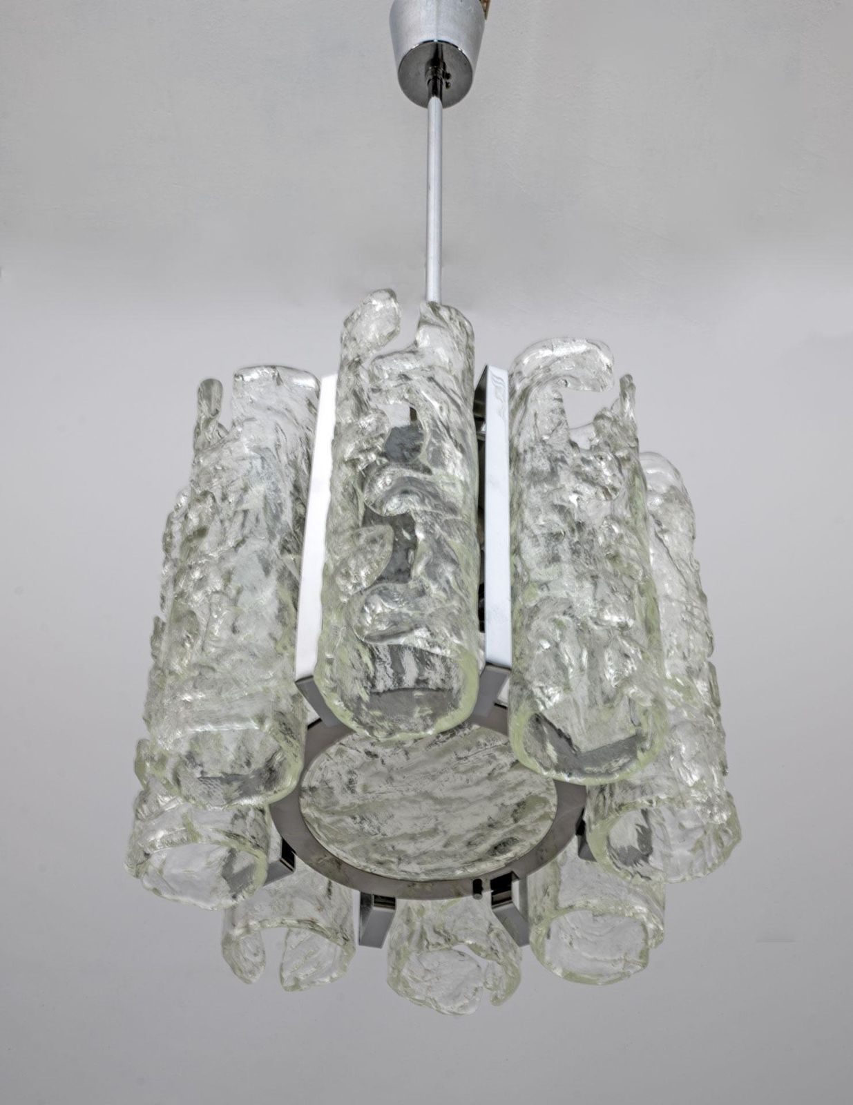 Carlo Nason Postmodern Italian Murano Glass Chandelier For Mazzega, 1970s photo 2144.0