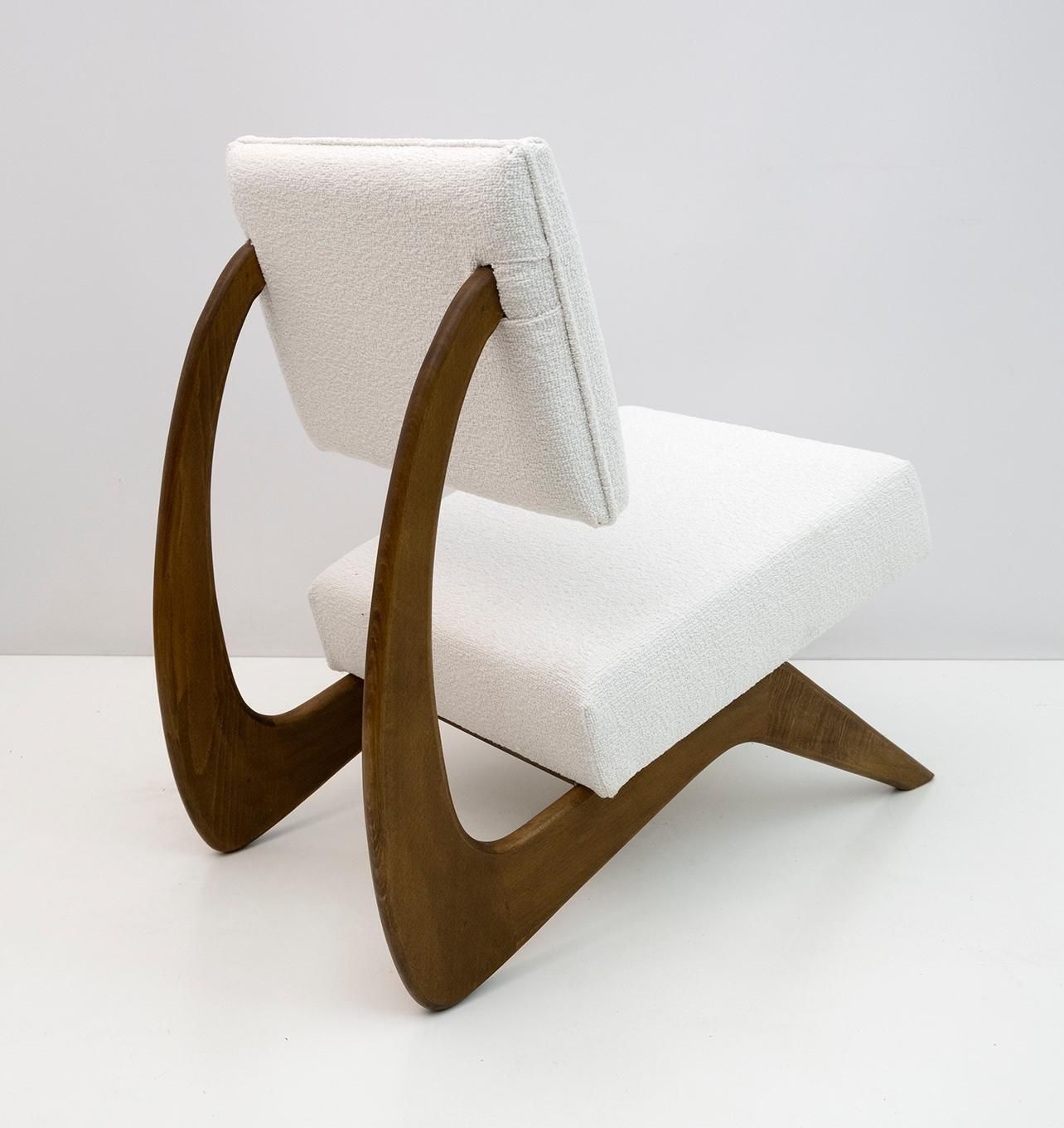Pair Of Adrian Pearsall Midcentury Walnut Lounge Chairs For Craft Associates photo buy