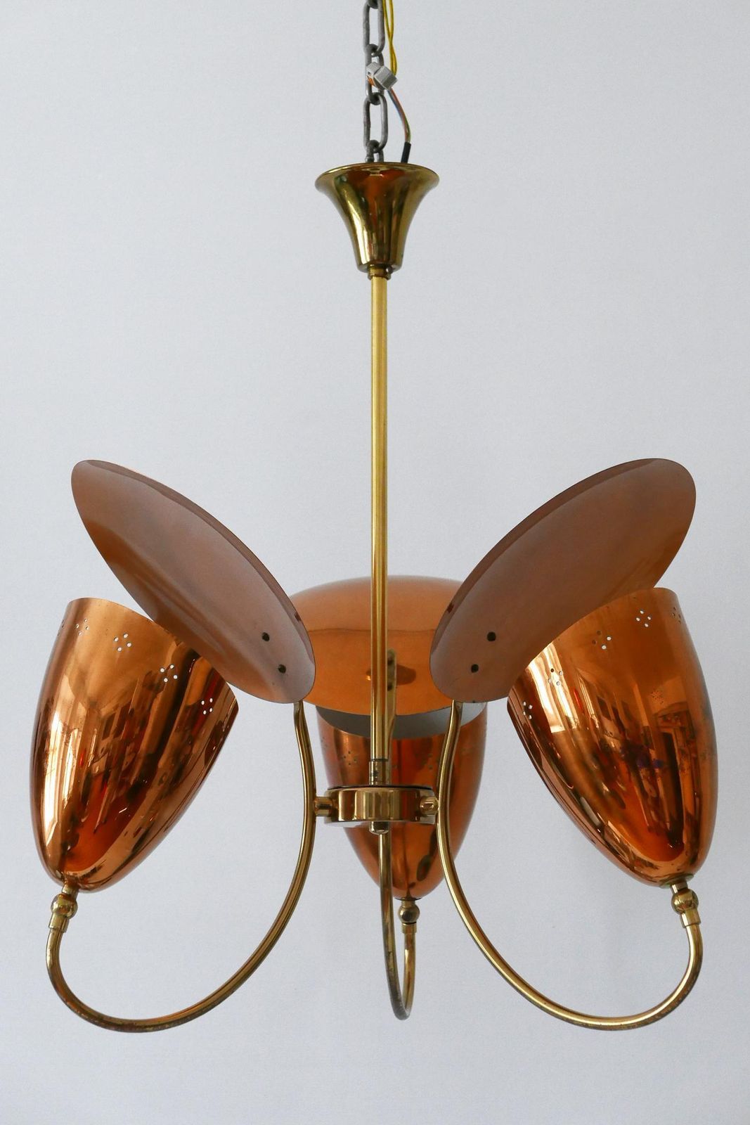 Amazing Mid Century Modern Sputnik Pendant Lamp Or Chandelier Germany 1950s photo 5833.0
