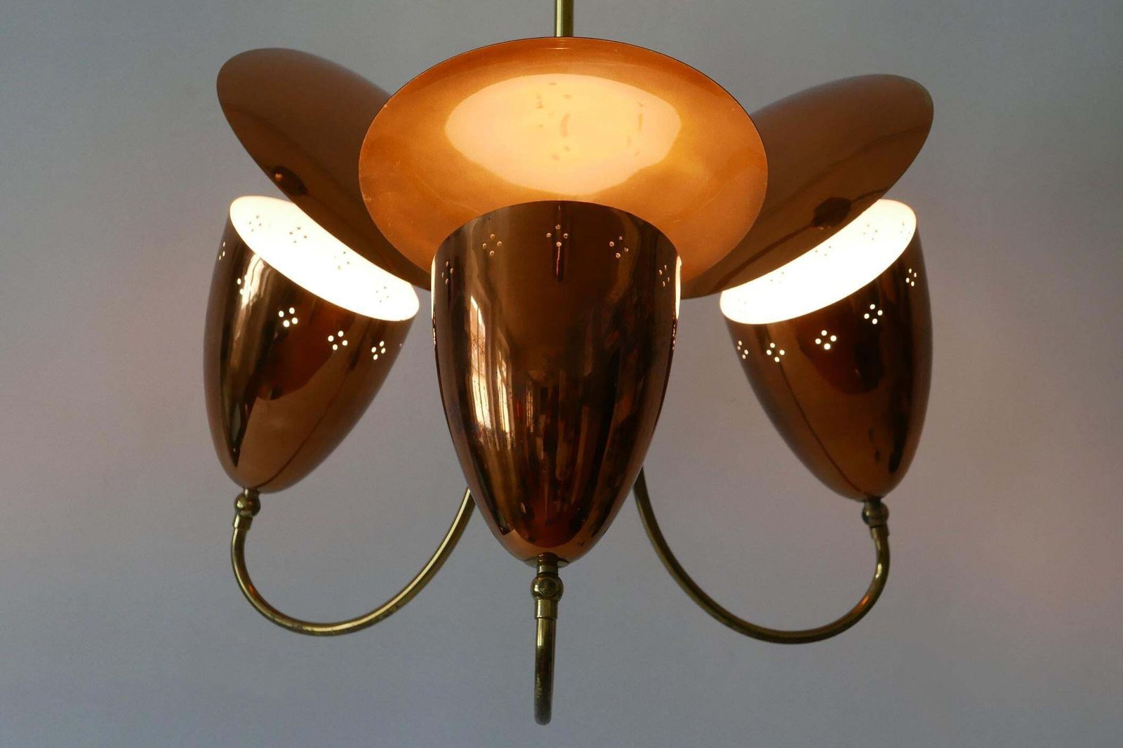 photo buy Amazing Mid Century Modern Sputnik Pendant Lamp Or Chandelier Germany 1950s