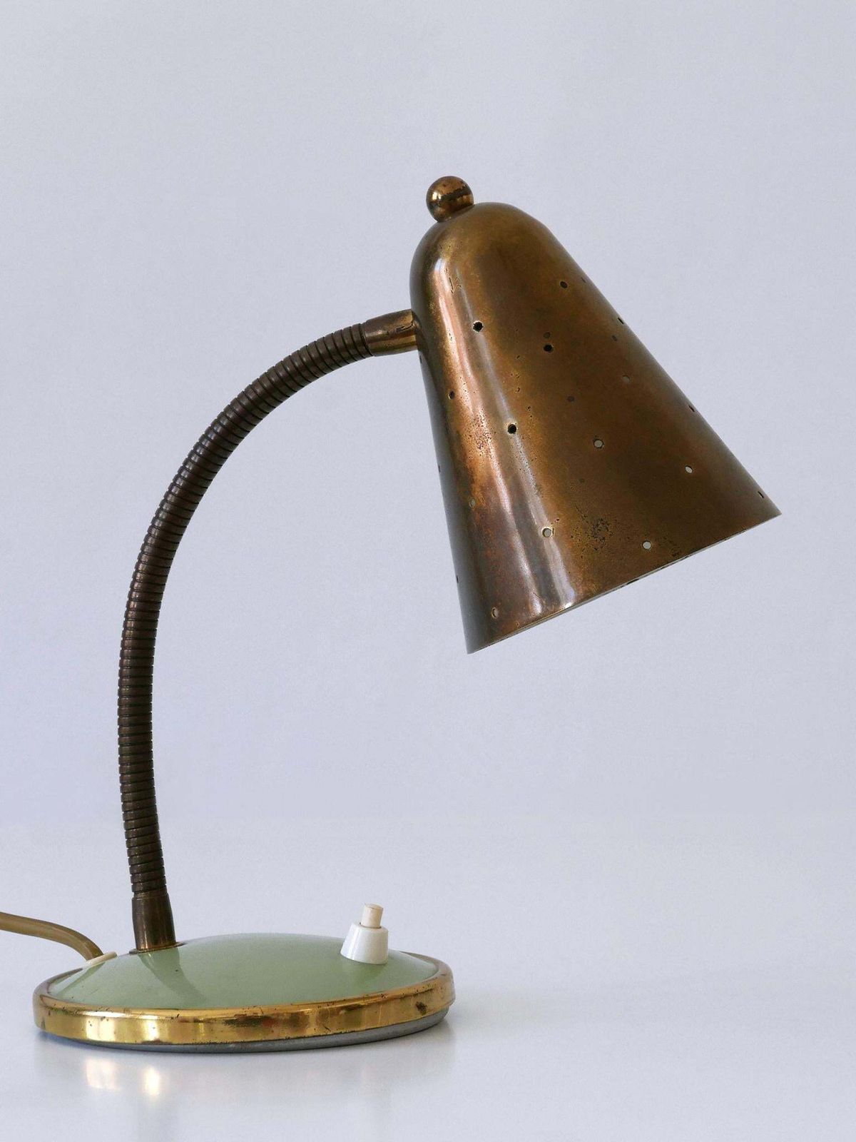 Mid Century Desk Light Or Table Lamp By Vereinigte Werkstätten Germany 1950s photo 1072.0
