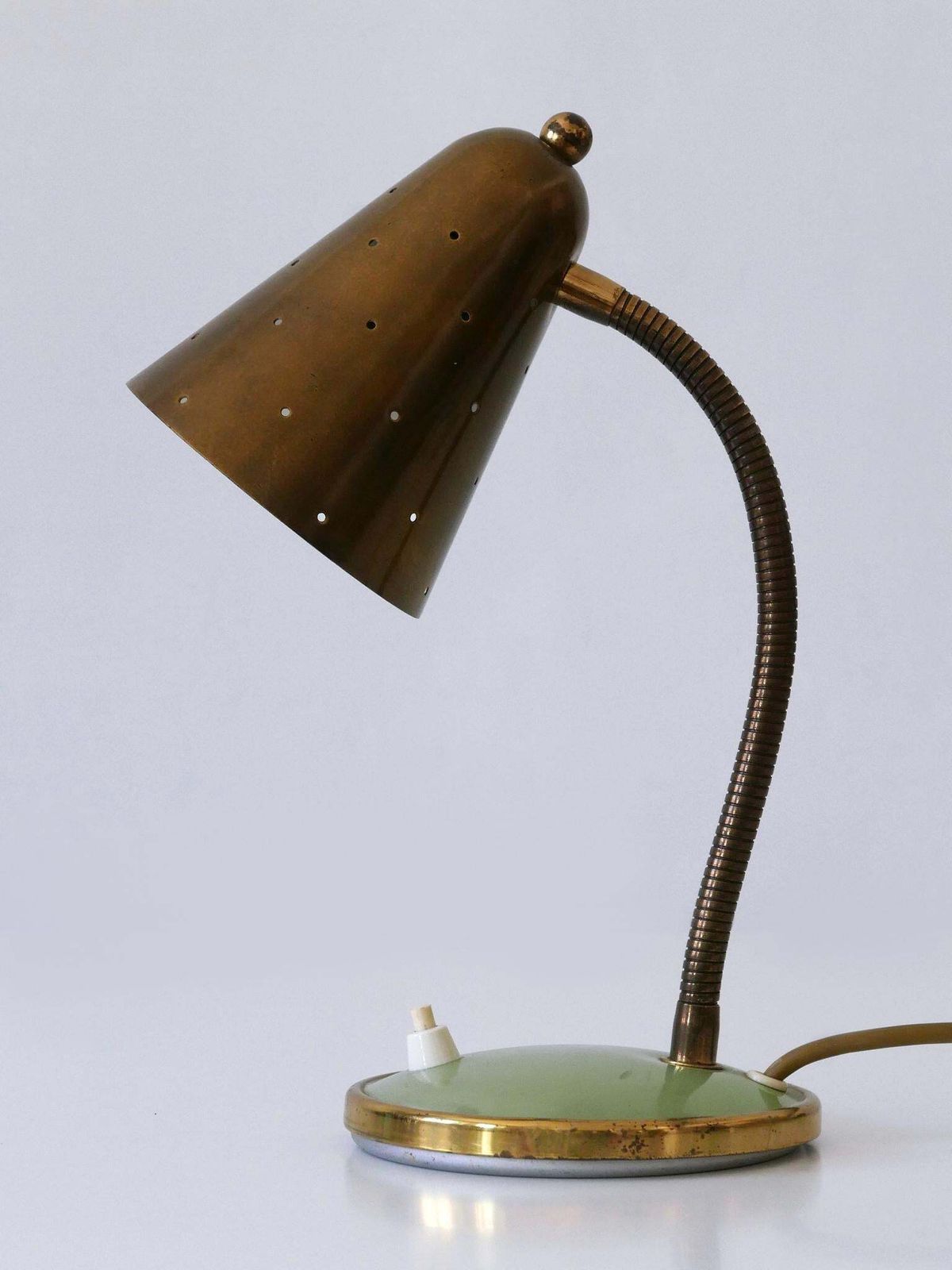 photo vinterior Mid Century Desk Light Or Table Lamp By Vereinigte Werkstätten Germany 1950s