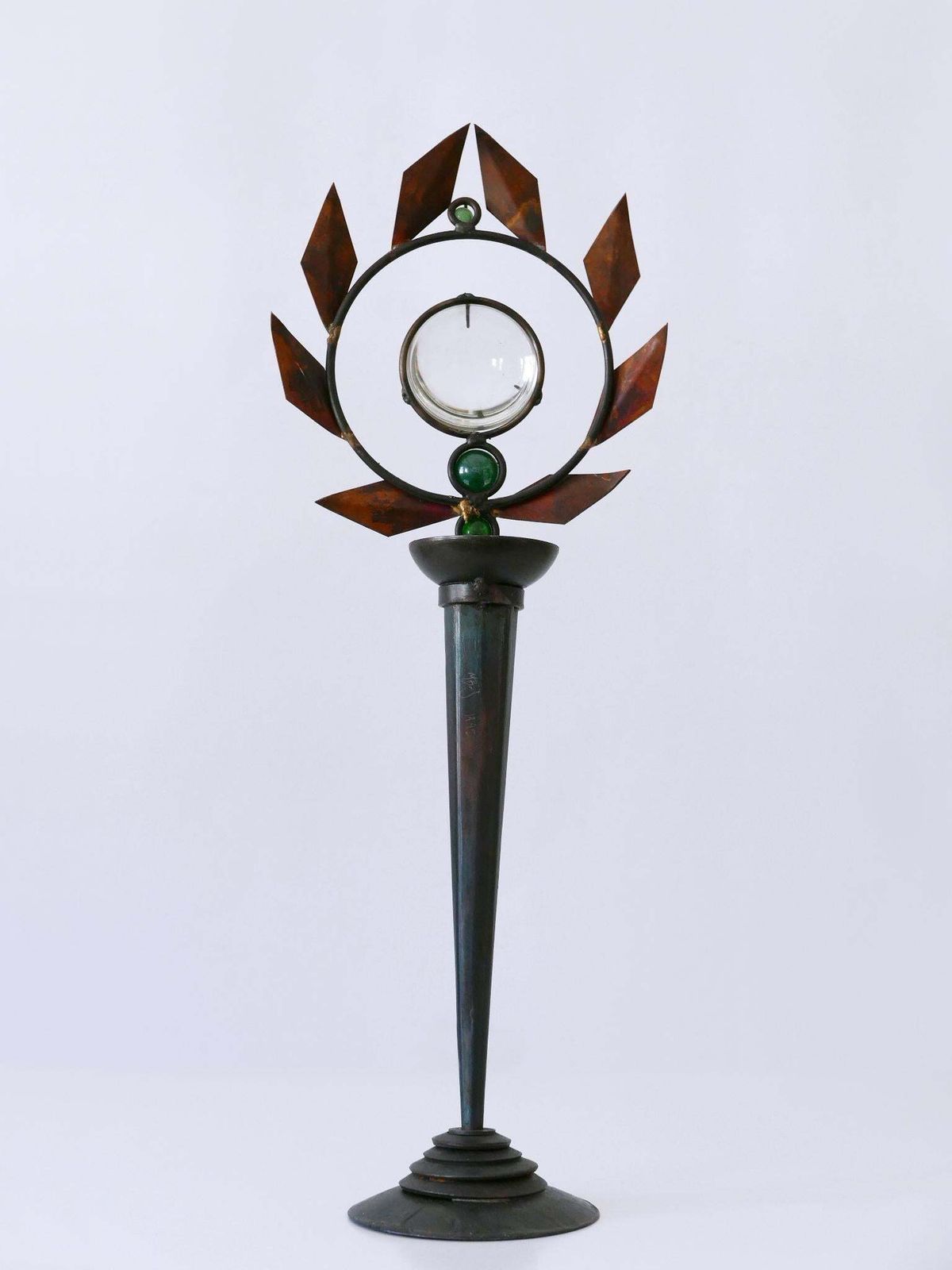 Set Of Two Mark Brazier Jones Candlesticks Model Olympia 1990s, Signed & Dated photo 6433.0