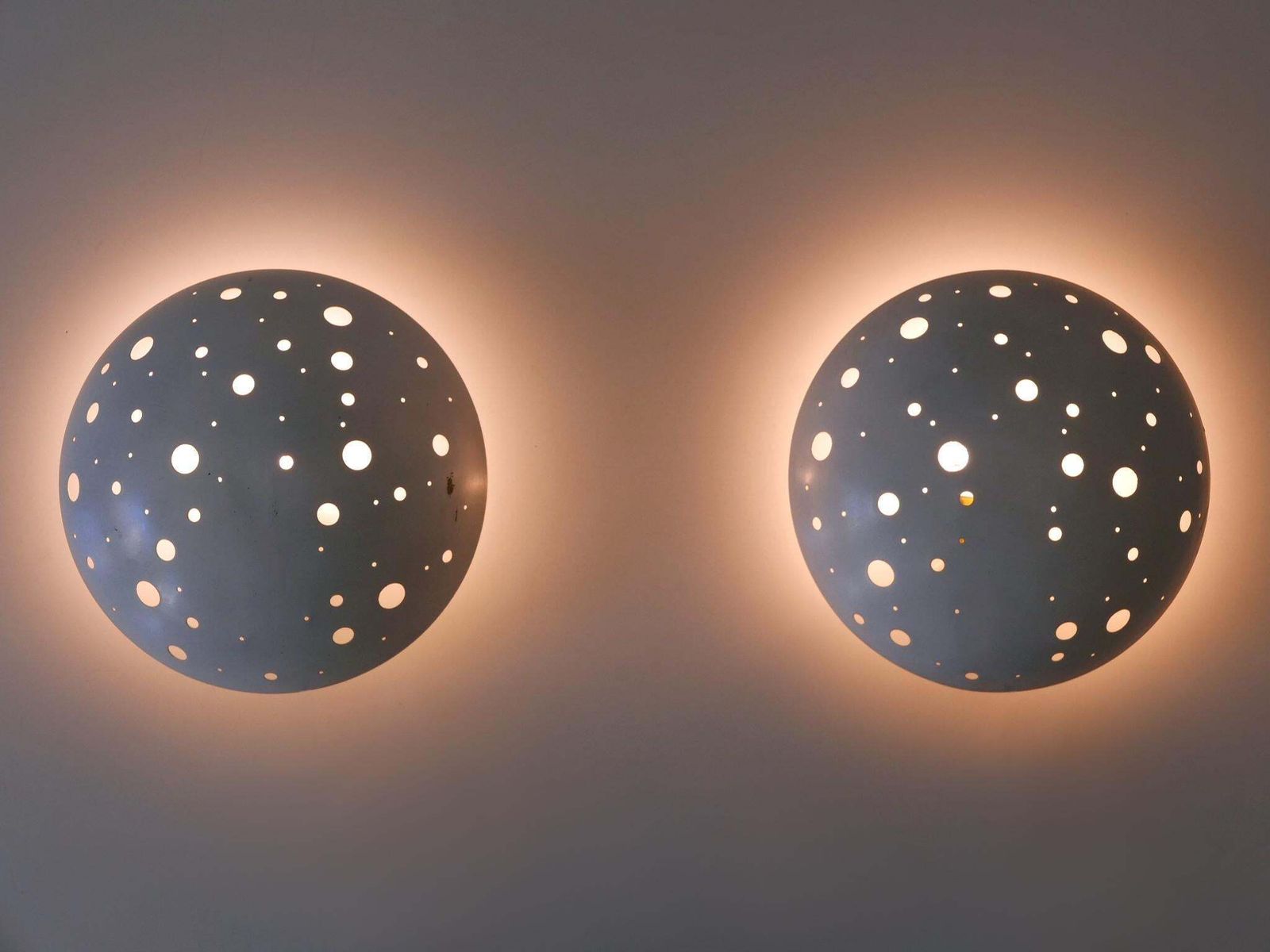 Set Of Two Rare Mid Century Sconces By Ernest Igl For Hillebrand Germany 1950s photo Lighting