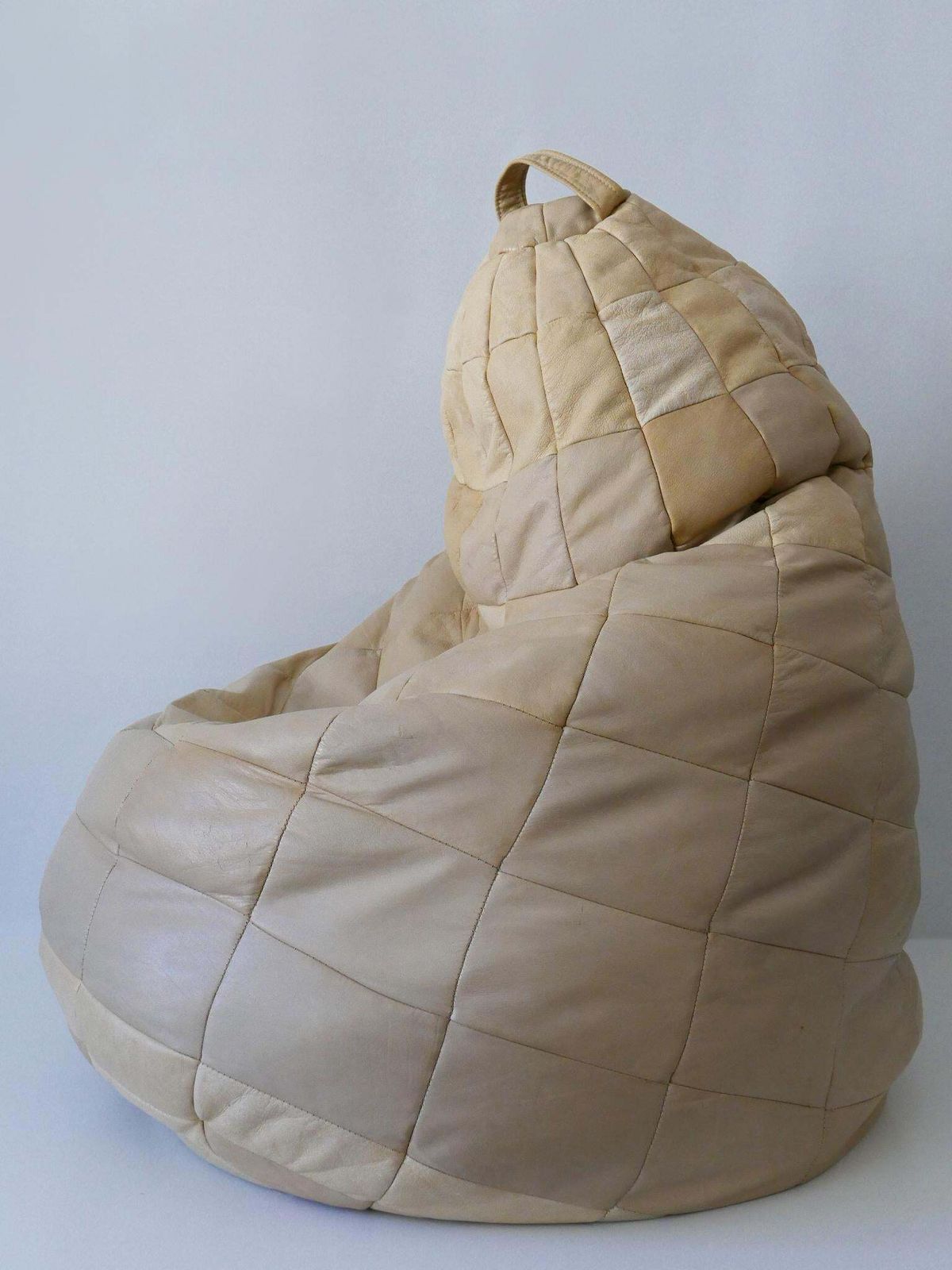 De Sede Patchwork Leather Beanbag Or Ottoman Switzerland 1970s photo vintage
