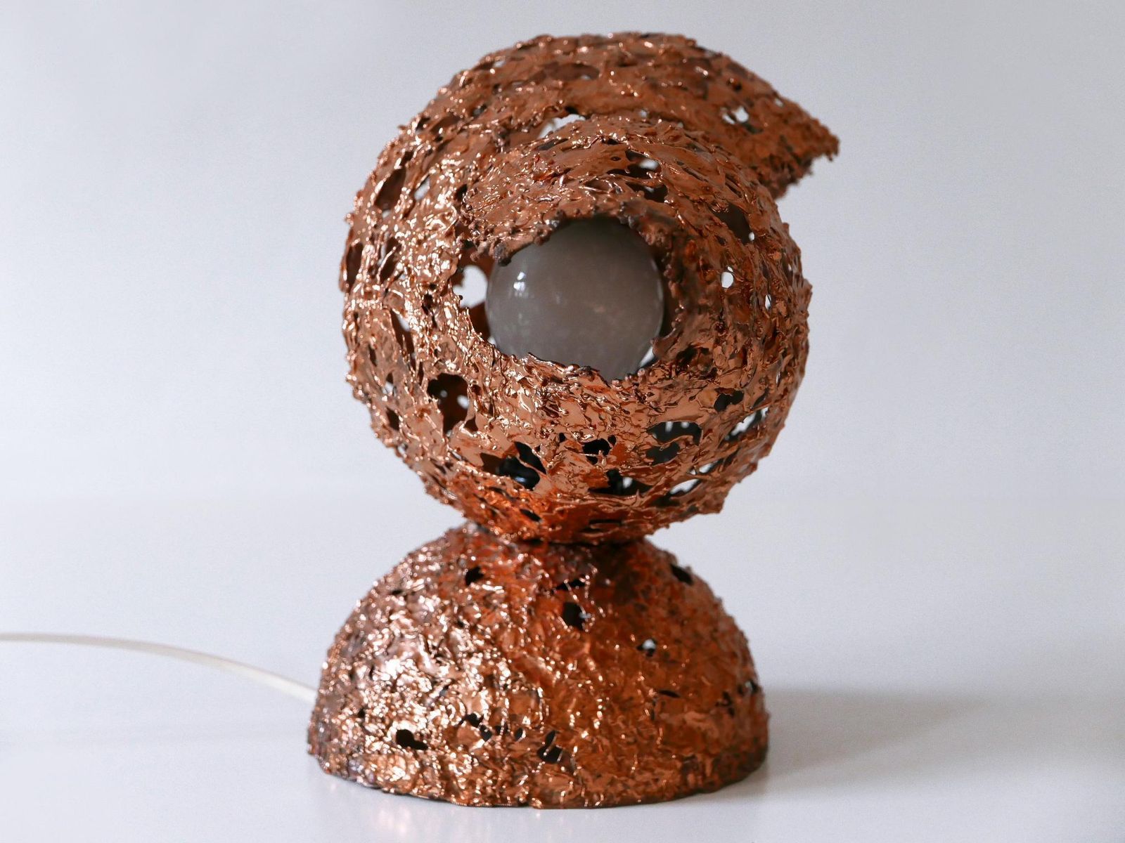 Tukiainen Aimo Ossi Kalevi Table Lamp Sea Shell For Oy Moonlight Finnland 1970s photo 2144.0