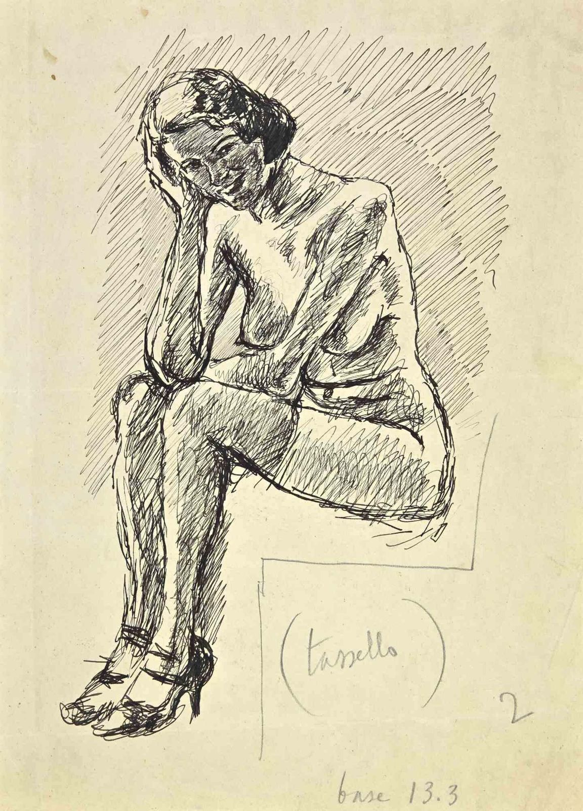 Mino Maccarinude   Drawing By Mino Maccari   19321932