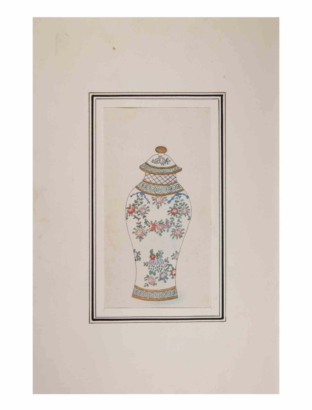 Gabriel Fourmantrauxchinese Vase   Drawing By Gabriel Fourmantraux   1930s1930s photo furniture