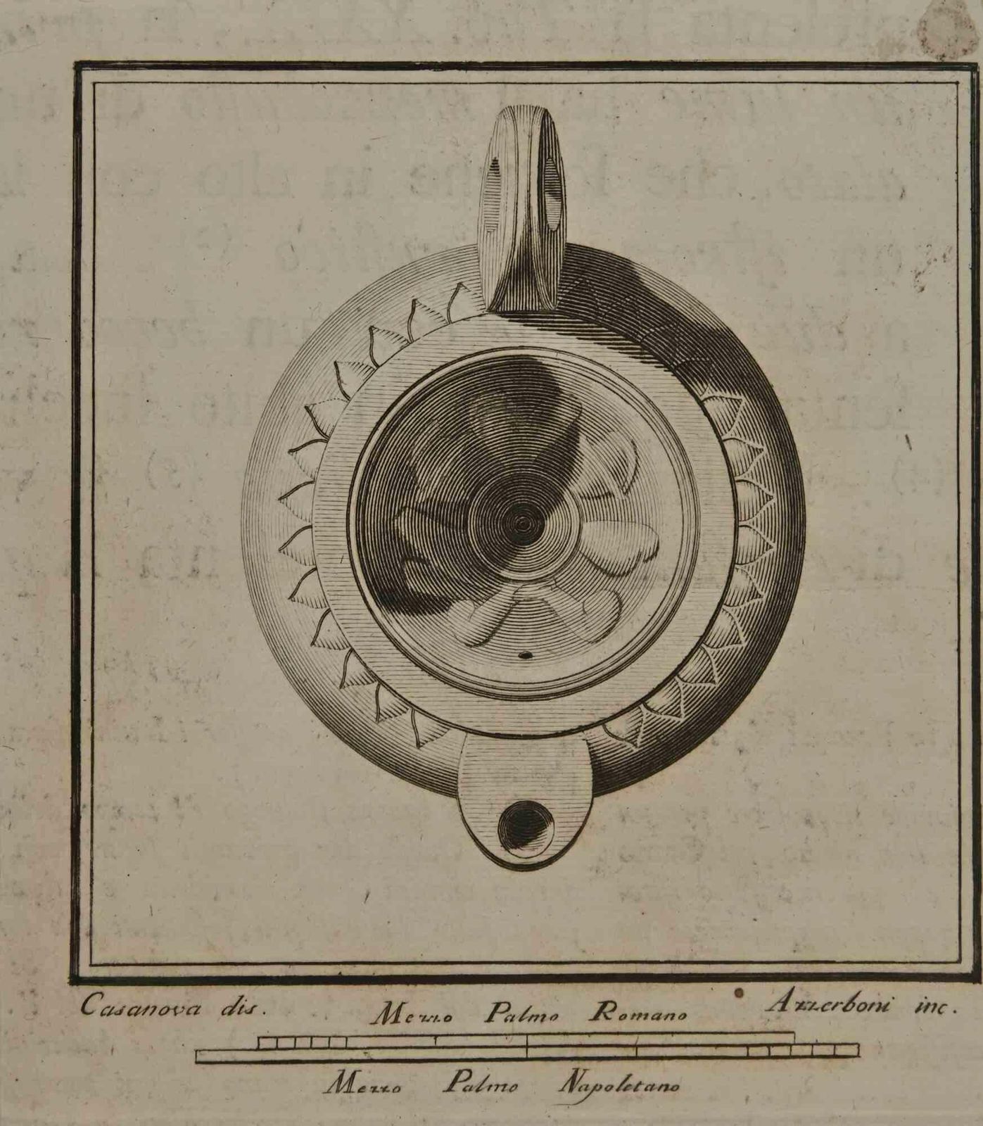 Giacomo Casanovaancient Roman Still Life   Etching By Giacomo Casanova   18th Century18th Century