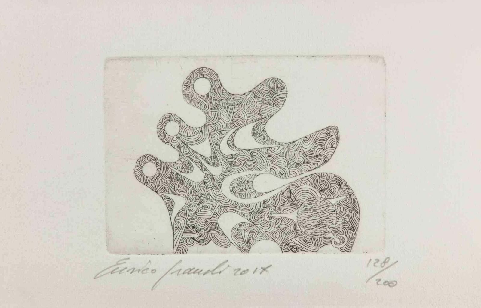Fausto Maria Franchiabstract Composition   Etching By Fausto Maria Franchi   20142014