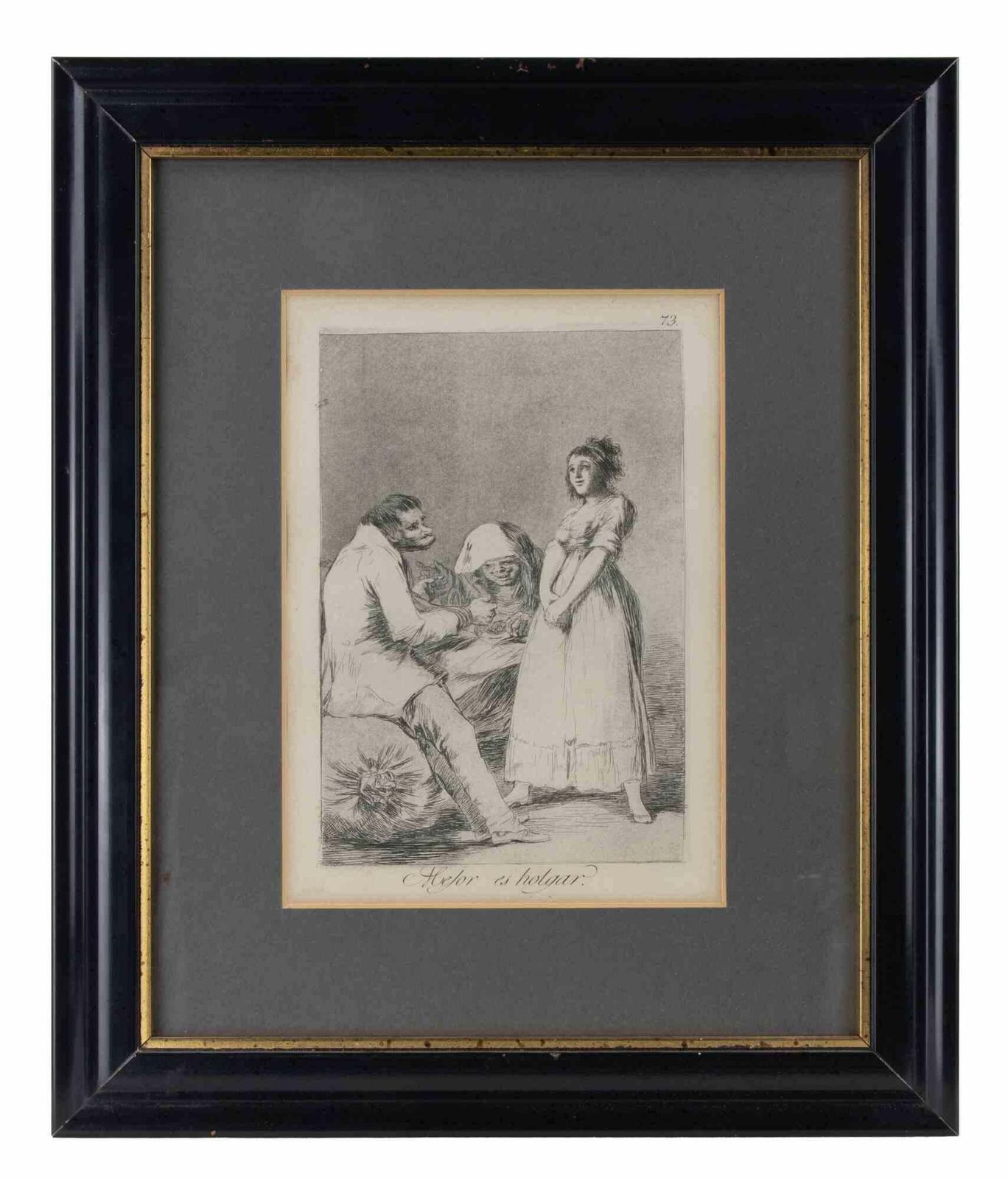 Francisco Goyamejor Ed Holgar   Etching By Francisco Goya   1855 Ca1855 Ca photo furniture