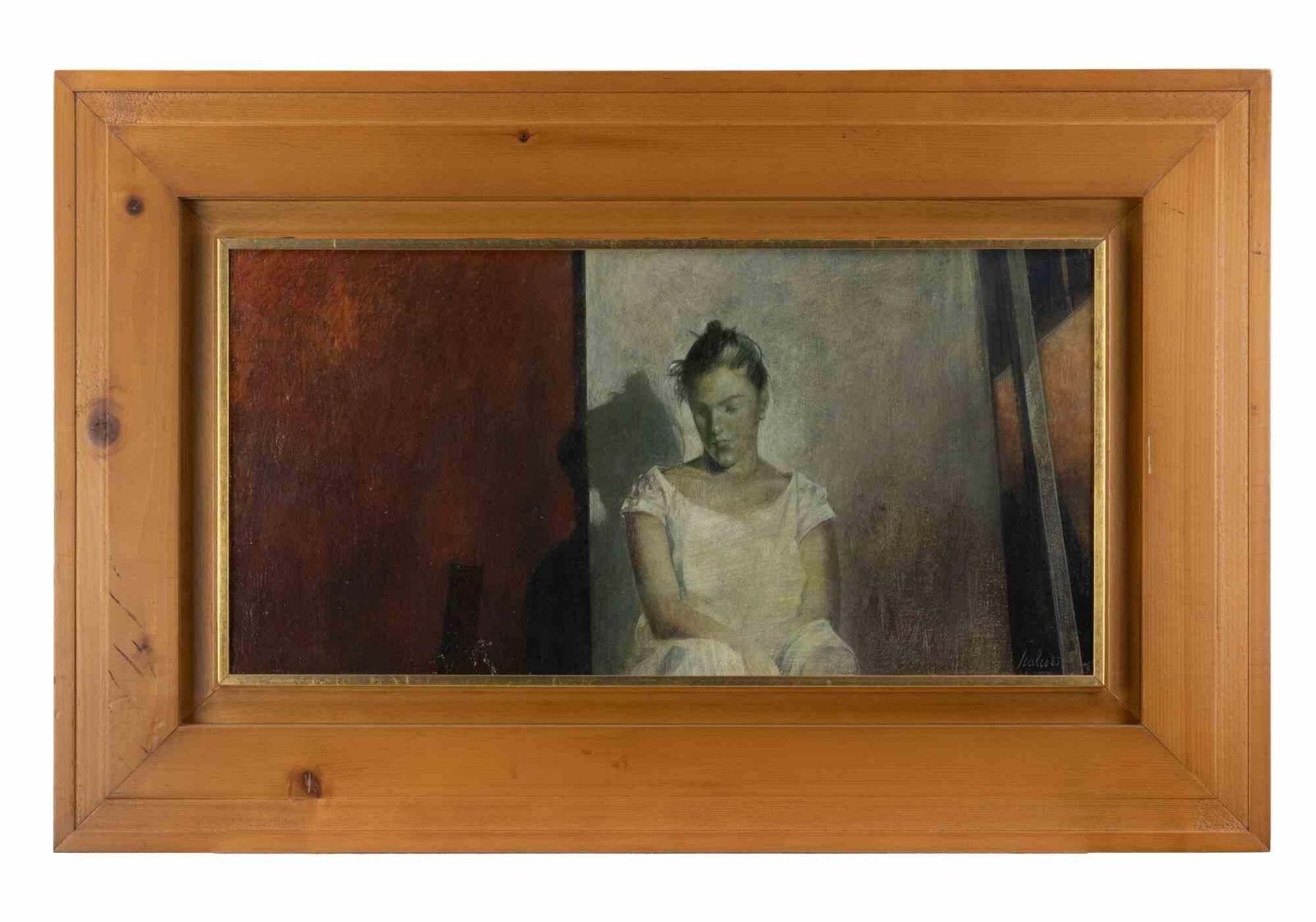 Giorgio Scalcoritrattino Di Ginny   Oil Paint By Giorgio Scalco   19831983 photo furniture
