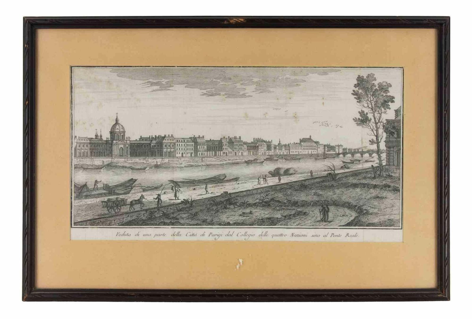 Unknownview Of A Part Of The City Of Paris From The College Of The...   Etching   17481748