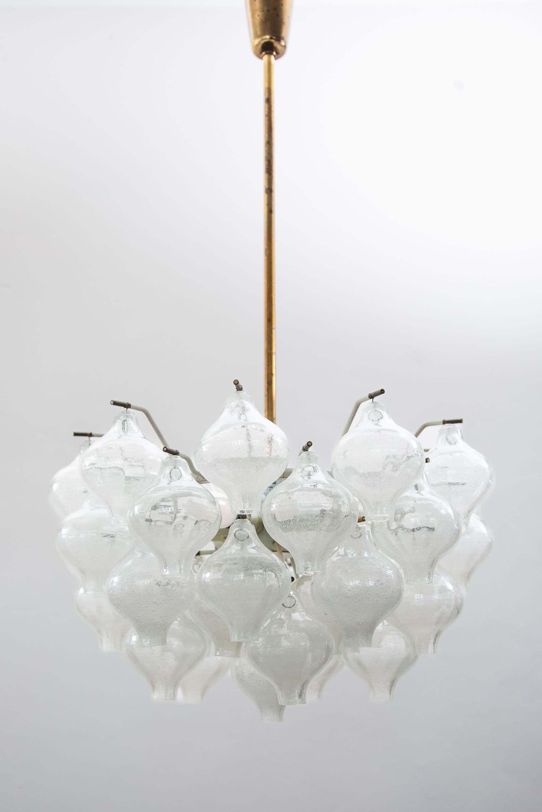 Kalmar Onion Shaped Glass Chandelier, 1950s photo furniture