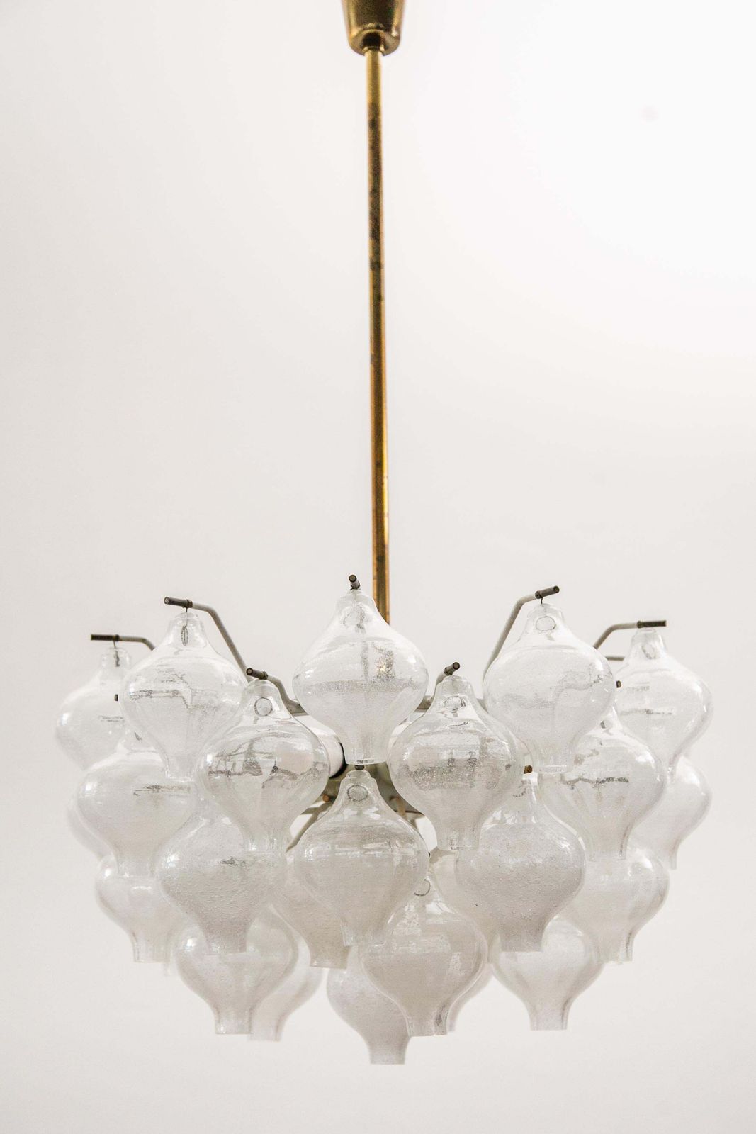 Kalmar Onion Shaped Glass Chandelier, 1950s photo 4255.0