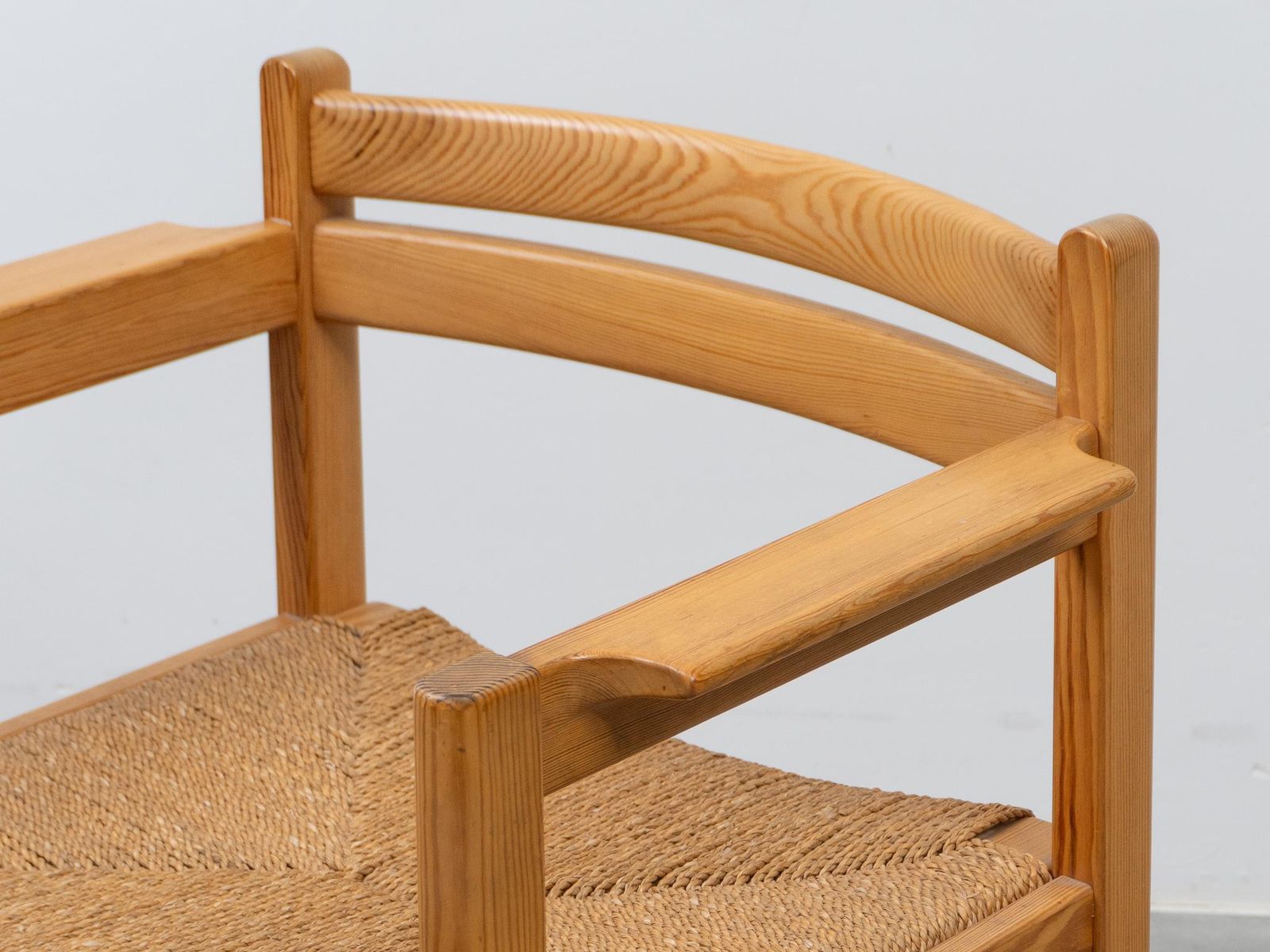 Set Of Pine Dining Arm Chairs Serie "Asserbo" By Børge Mogensen, Karl Andersson photo buy