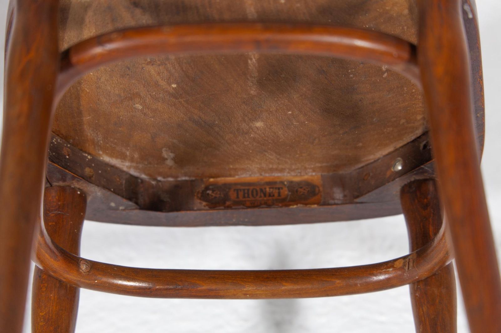 3404.0 Thonet Art Nouveau Set Of Six Very Rare Chairs With Printed Pattern. photo