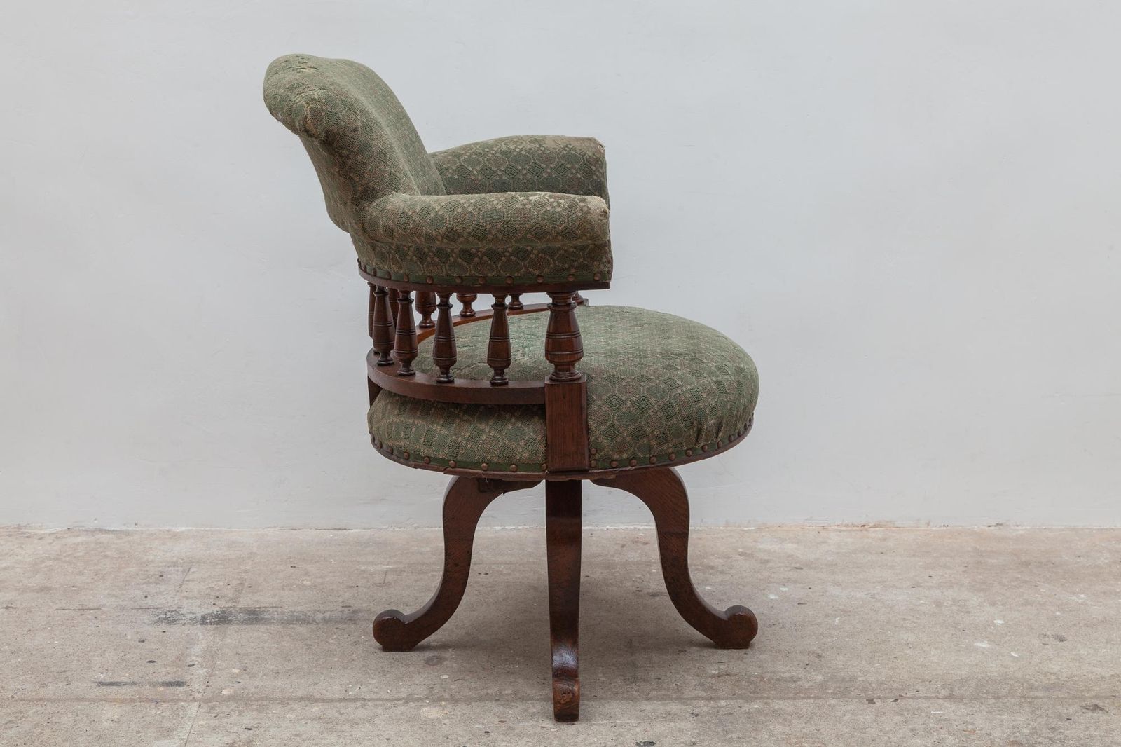 Antique Desk Swivel Captains Chair photo Furniture