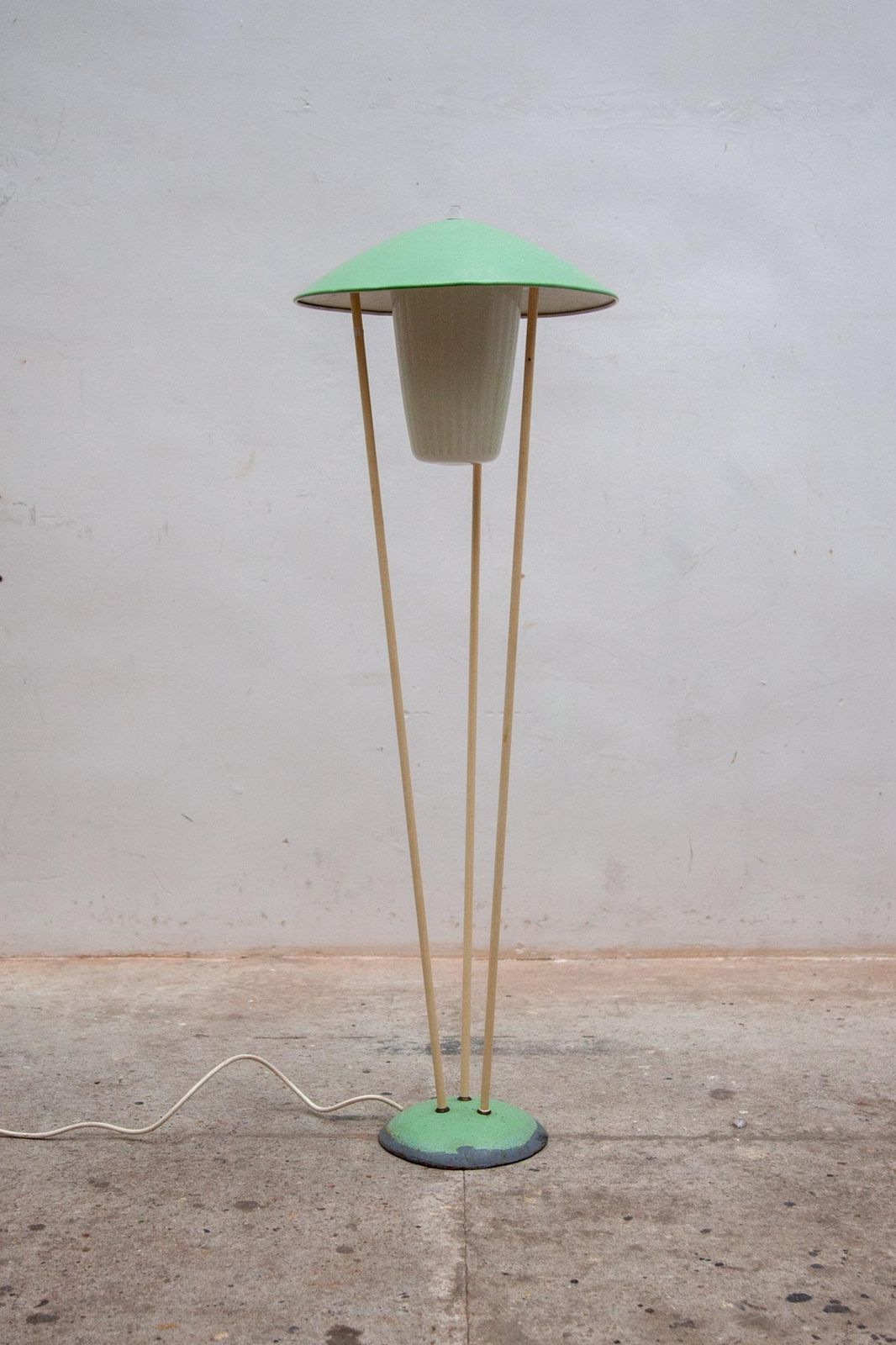 Green Mushroom Floor Lamp Expo 58, Bega Belgium photo for sale