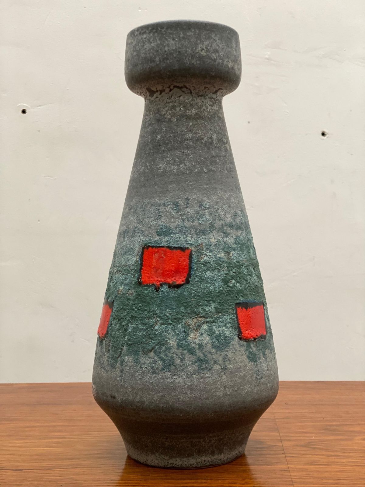 Op Art Vase Made By Bay Ceramics, Germany, 1960s photo furniture