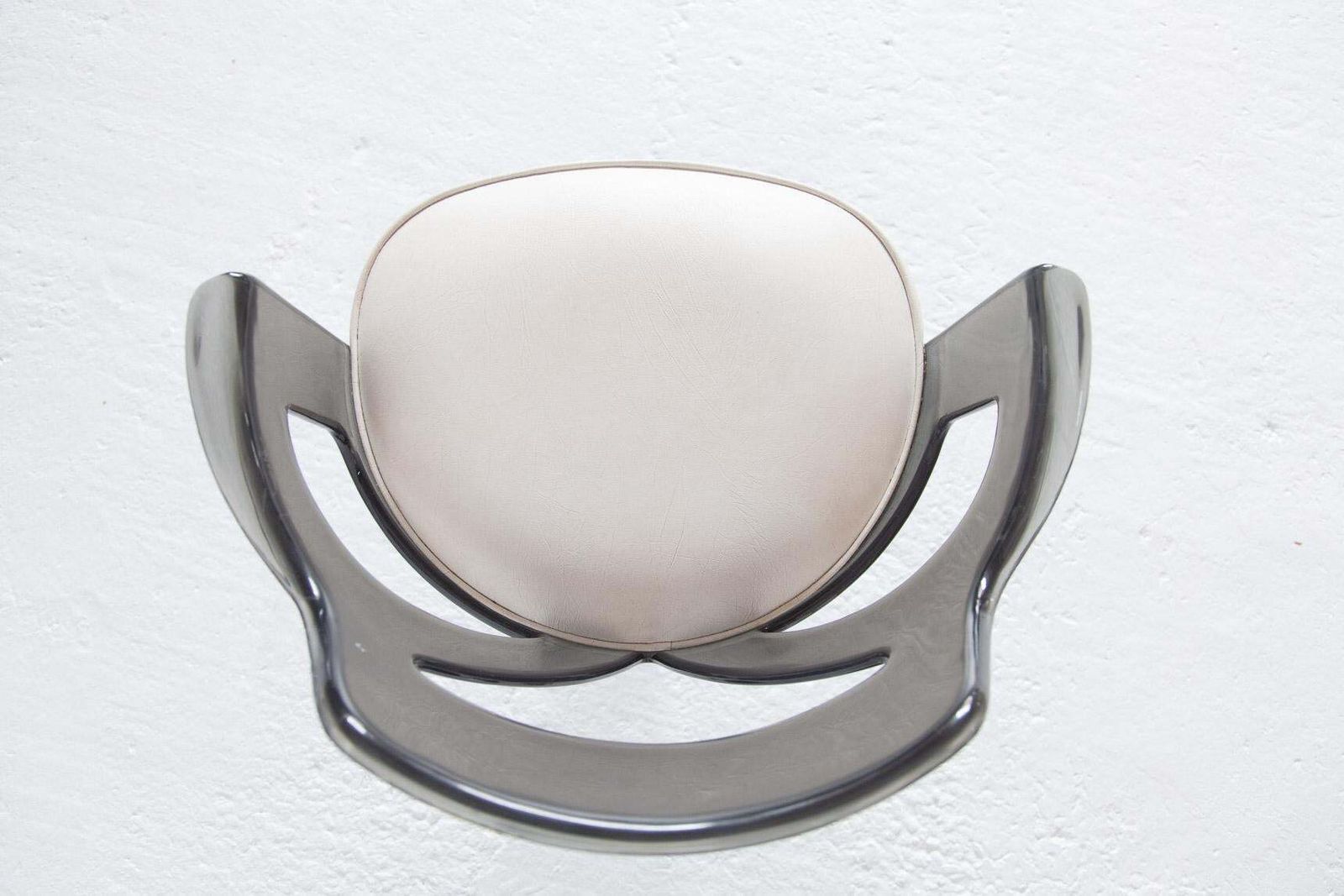 Spage Age Smoked Plexi Glass Swivel Desk Chair, 1960s photo buy