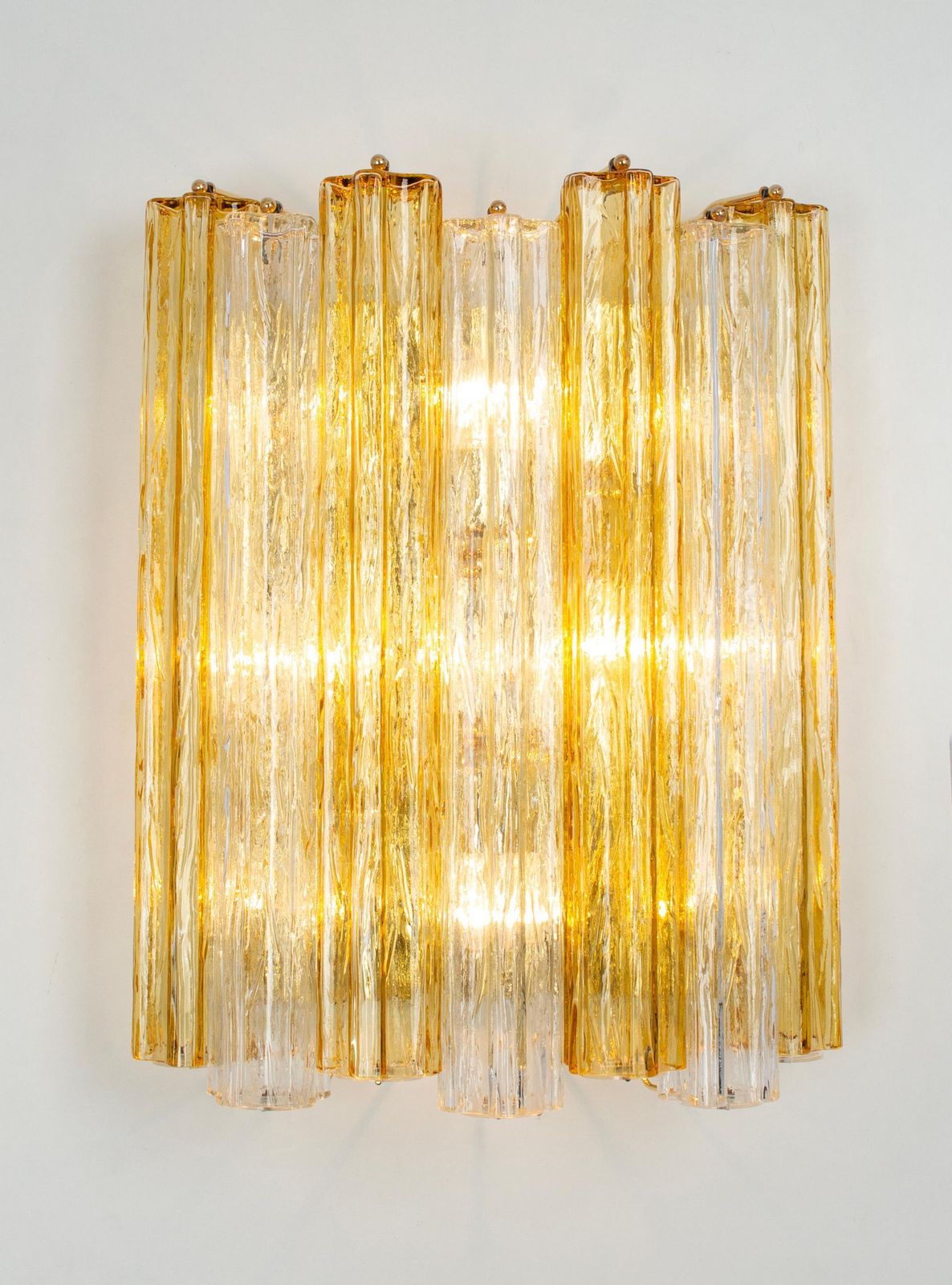 1 Of 3 Stunning Large Kalmar Sconces Tronchi Wall Lights Kalmar, Austria, 1970s photo vinterior