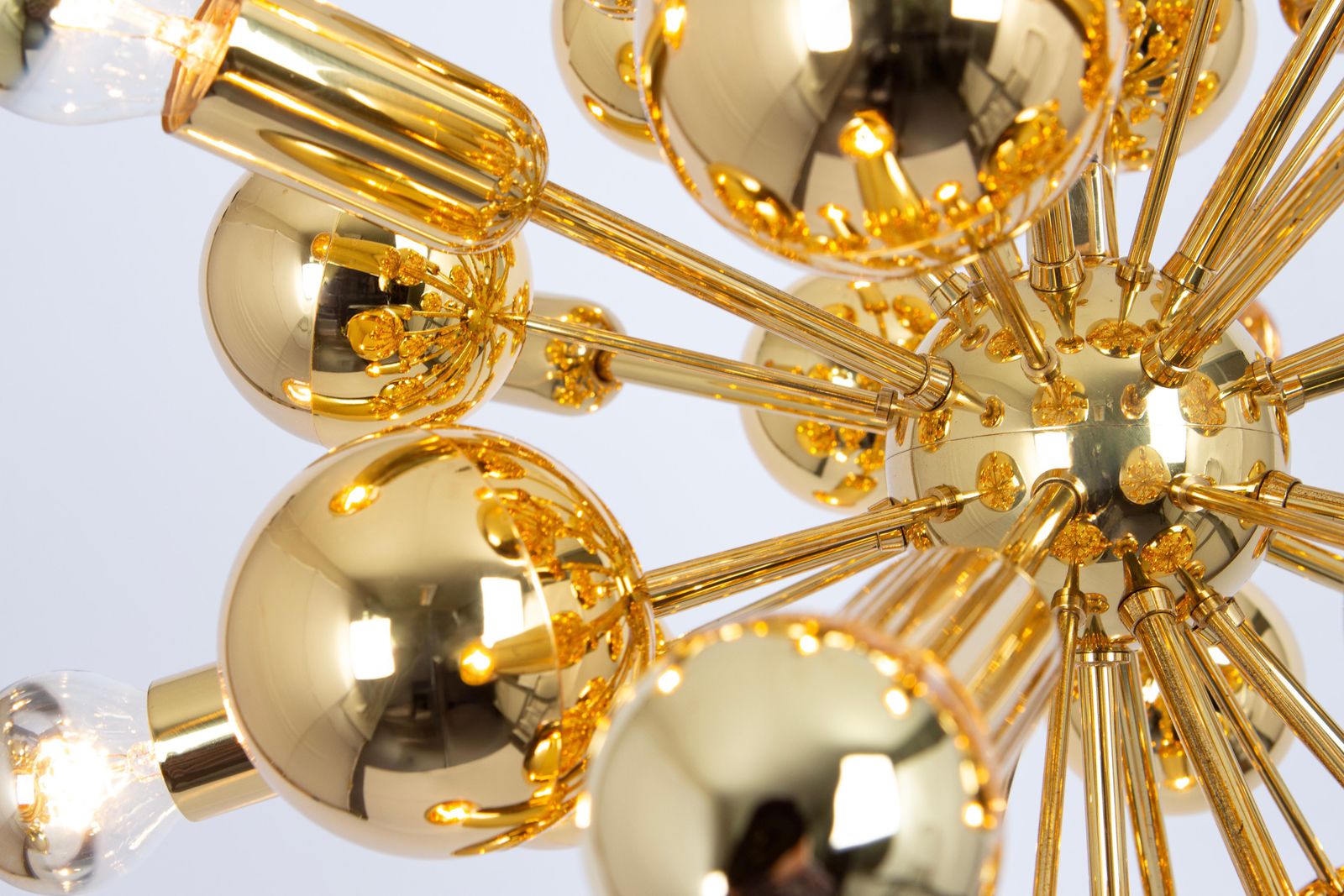 Rare Brass Space Age Sputnik Chandelier By Cosack, Germany, 1970s photo buy