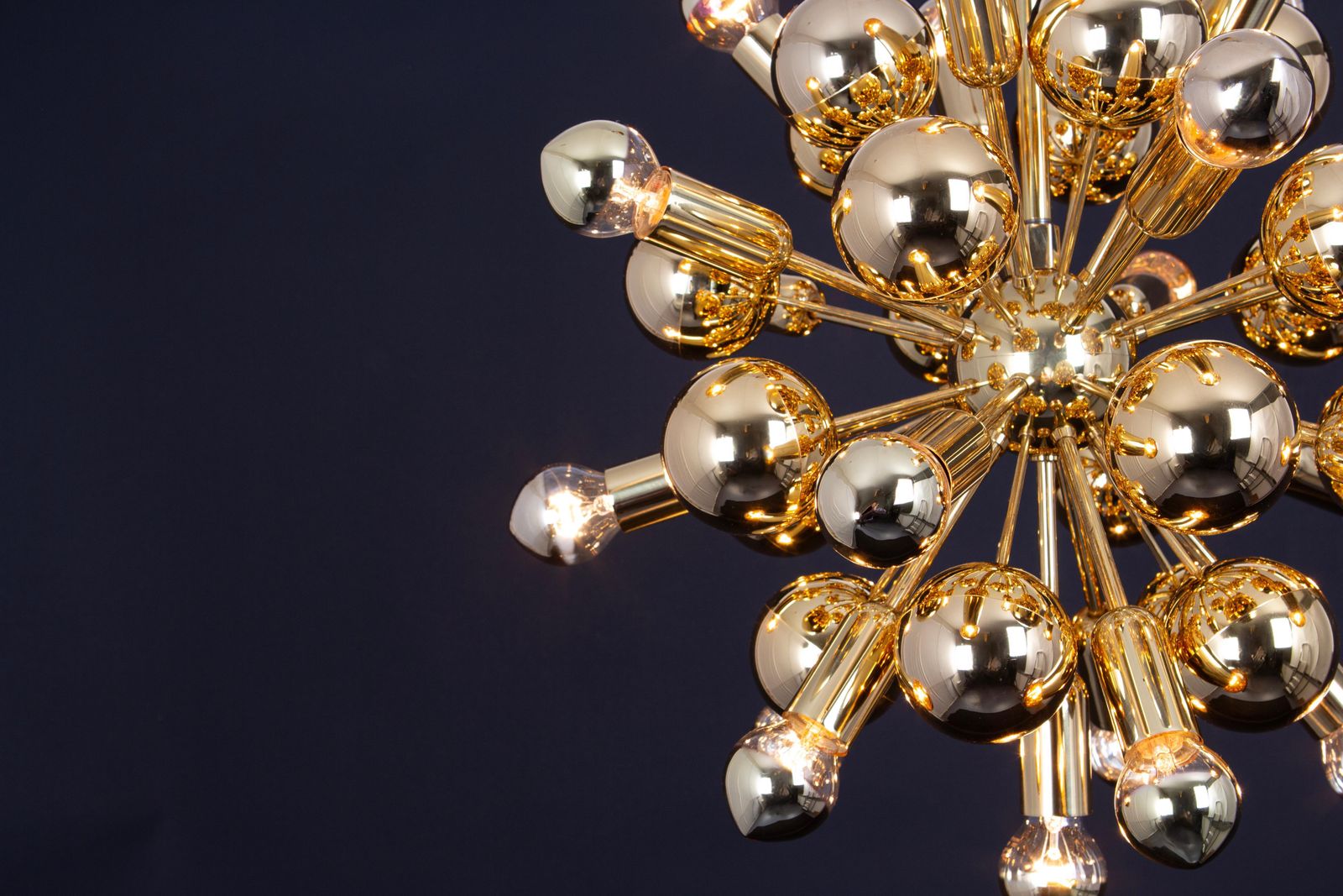 photo for sale Rare Brass Space Age Sputnik Chandelier By Cosack, Germany, 1970s