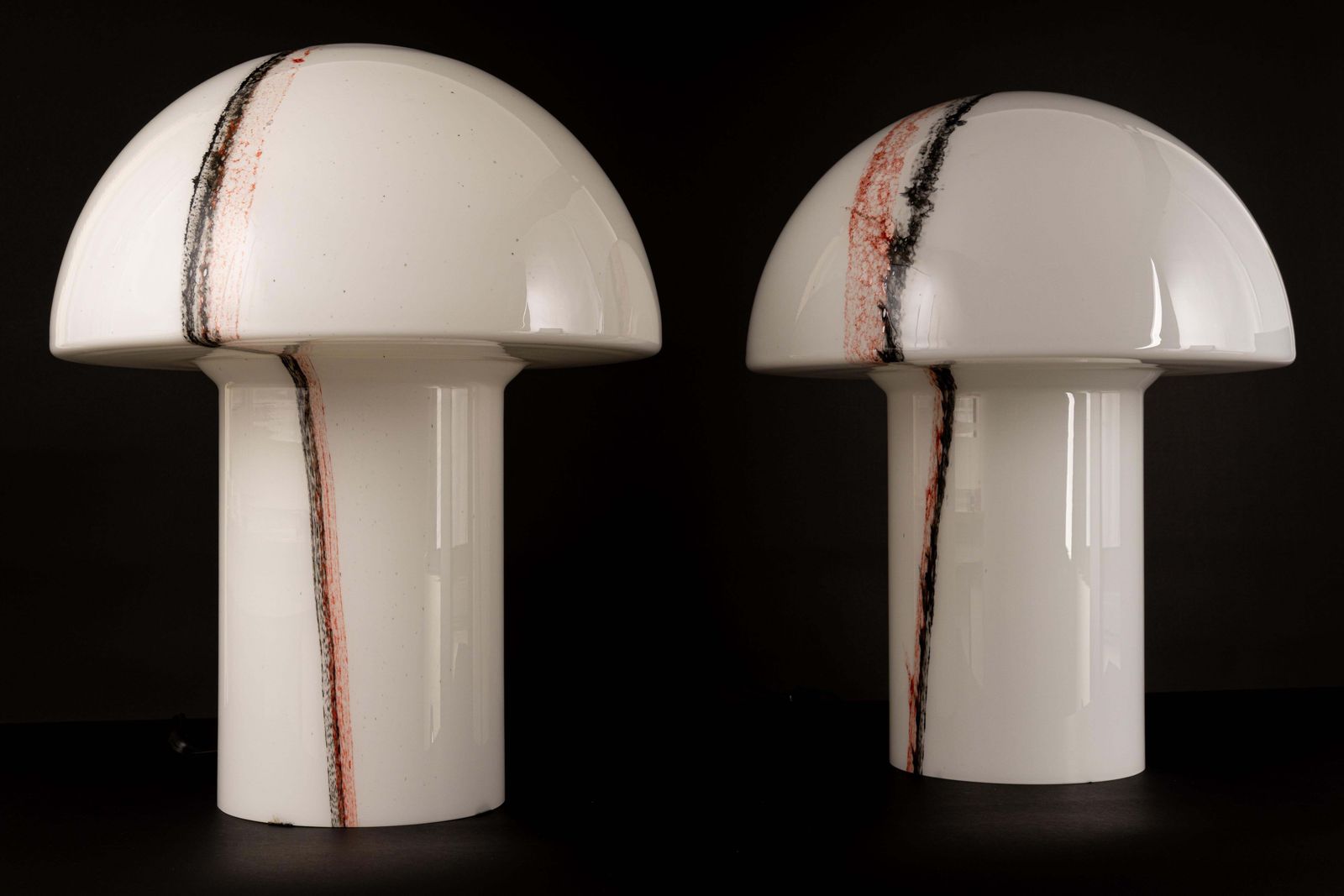 1 Of 3 Stunning Extra Large Glass Table Lamps By Peil & Putzler, Germany, 1970s photo 1630.0