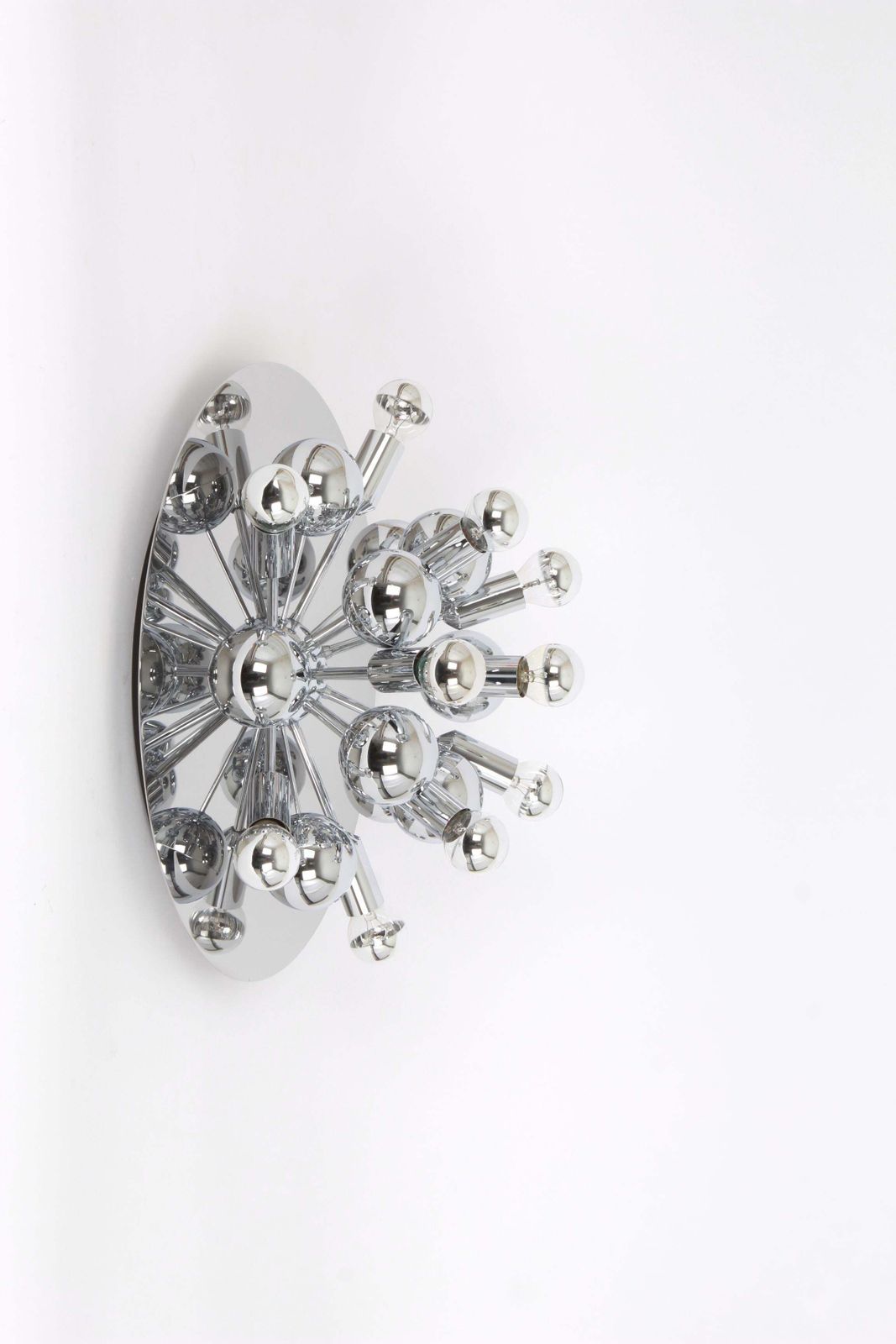 1 Of 2 Large Sputnik Flushmount Or Wall Sconce By Cosack, Germany, 1970s photo for sale
