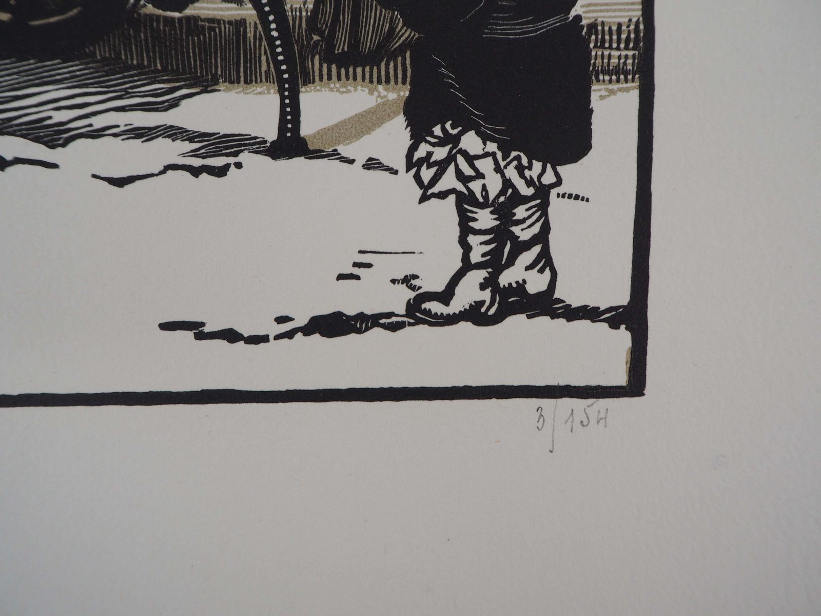 Georges Bruyerfruit Seller And Child   Original Wooodcut, Handsigned & Numbered1923 photo vinterior