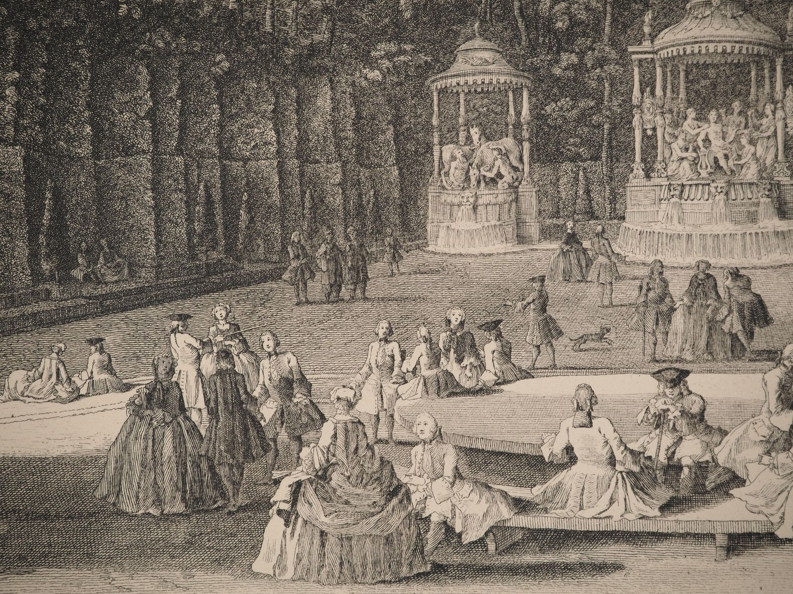 Versailles : The Fountains Of Apollo   Original Etching, Signed photo 214.0