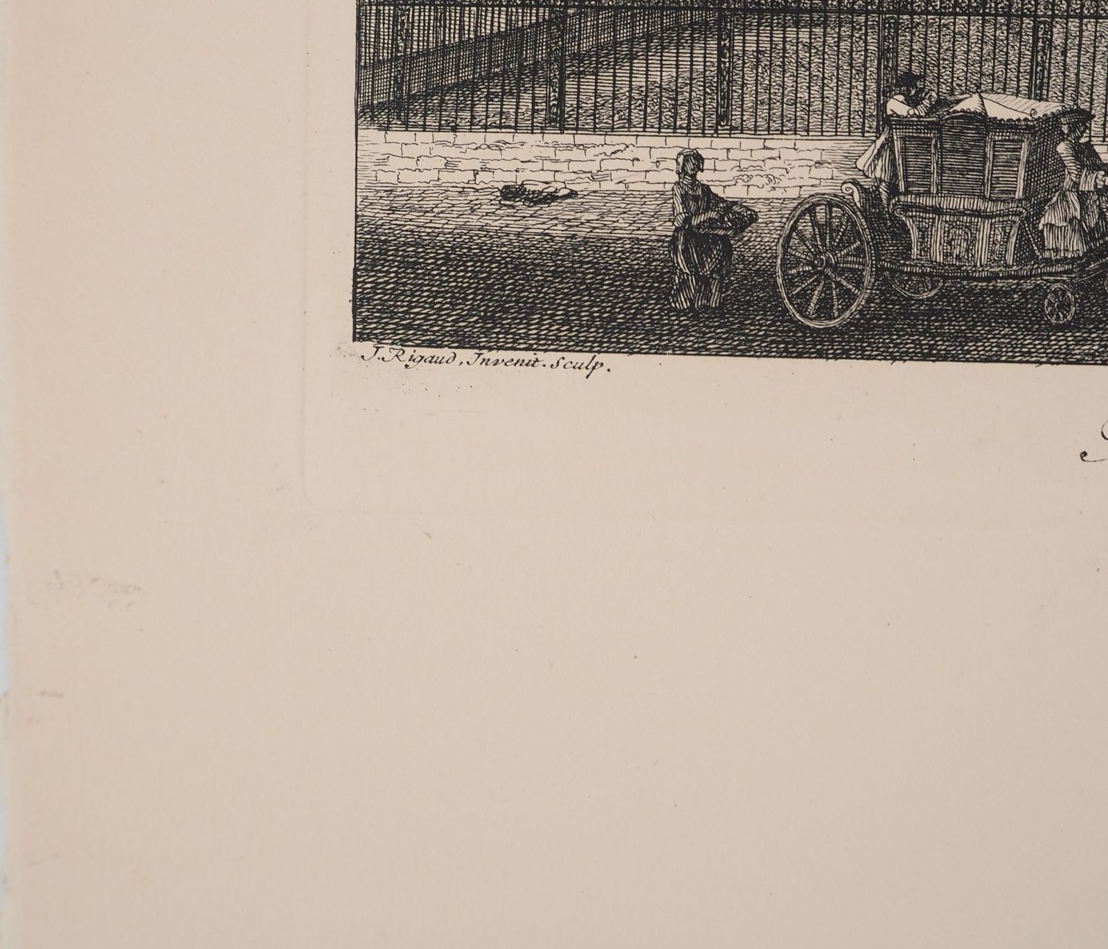 The Royal Square : A Glimpse Of Old Paris   Original Etching, Signed photo furniture