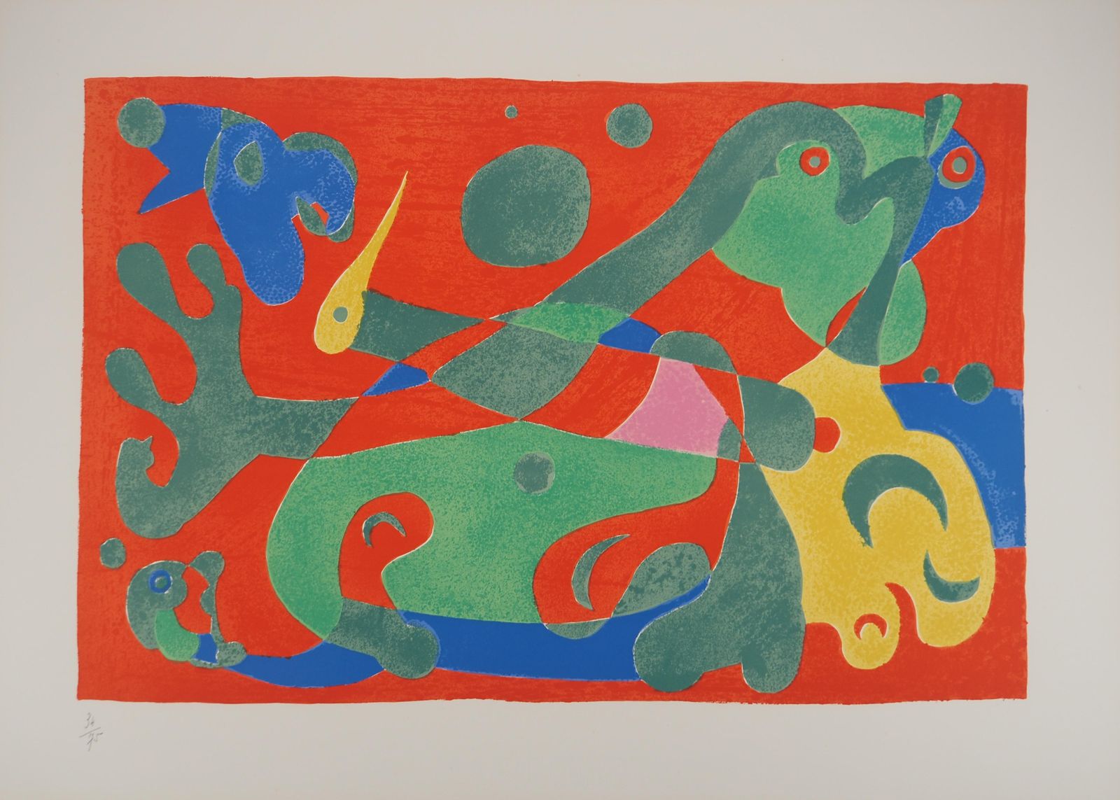 Joan Miróthe Green Dragon, King Ubu   Original Lithograph (Mourlot #420)1966 photo furniture