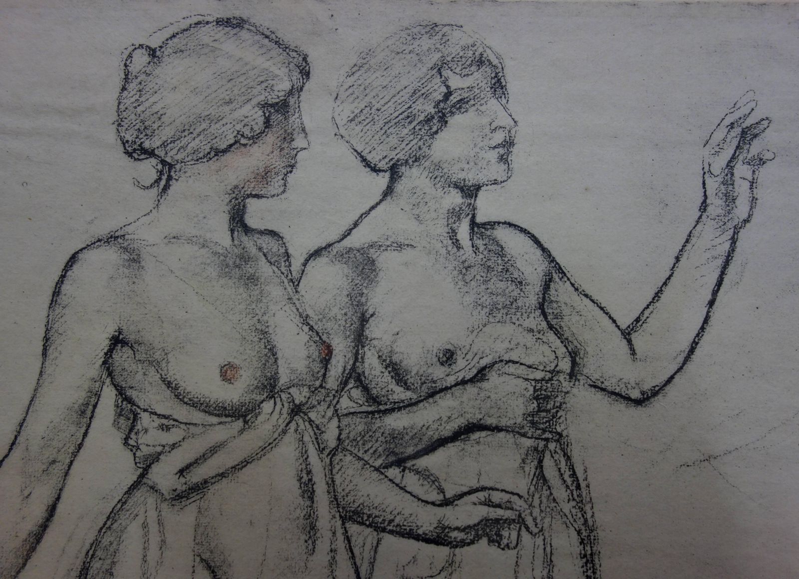 Maurice Denistwo Nudes Walking   Original Lithograph, 1918 photo for sale