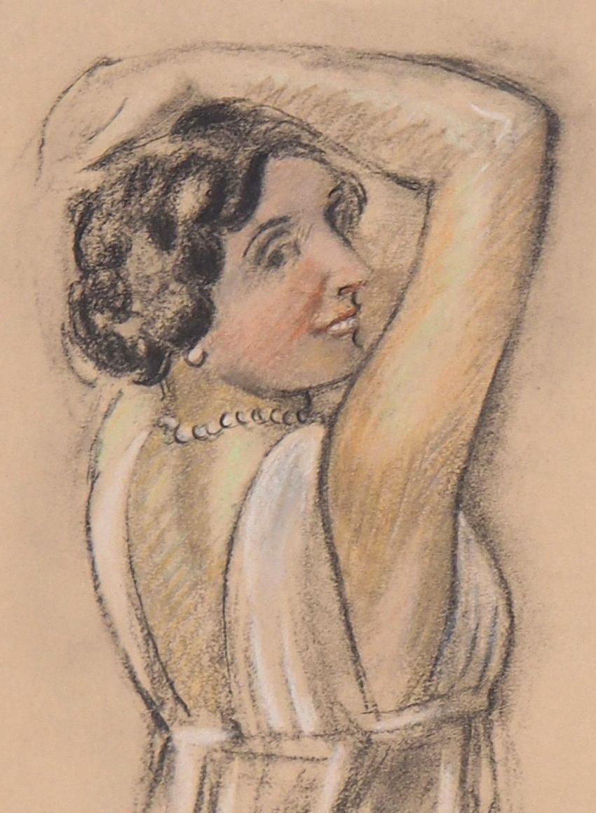 Maurice Denisyoung Woman Dressing Before Going To Prom   Original Lithograph1918 photo for sale