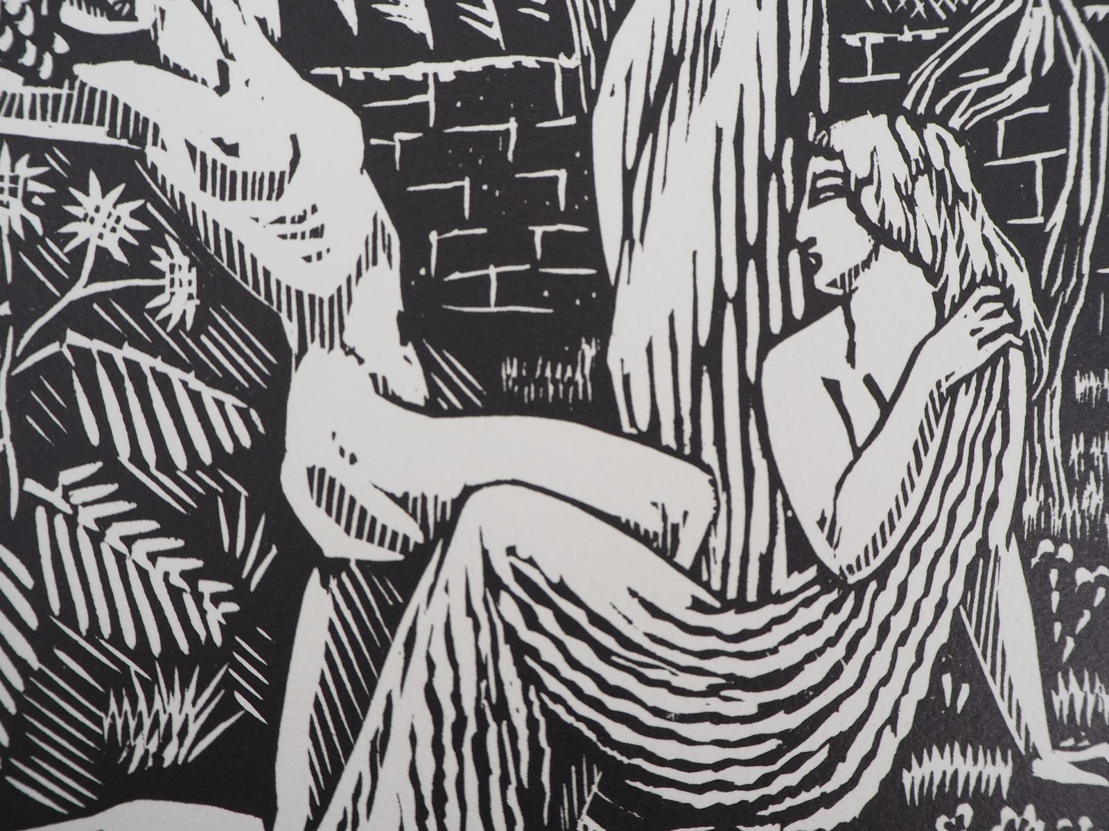 Raphaël Drouartmythology : The Hesperides Nymphs   Original Wooodcut, Handsigned1921 photo furniture