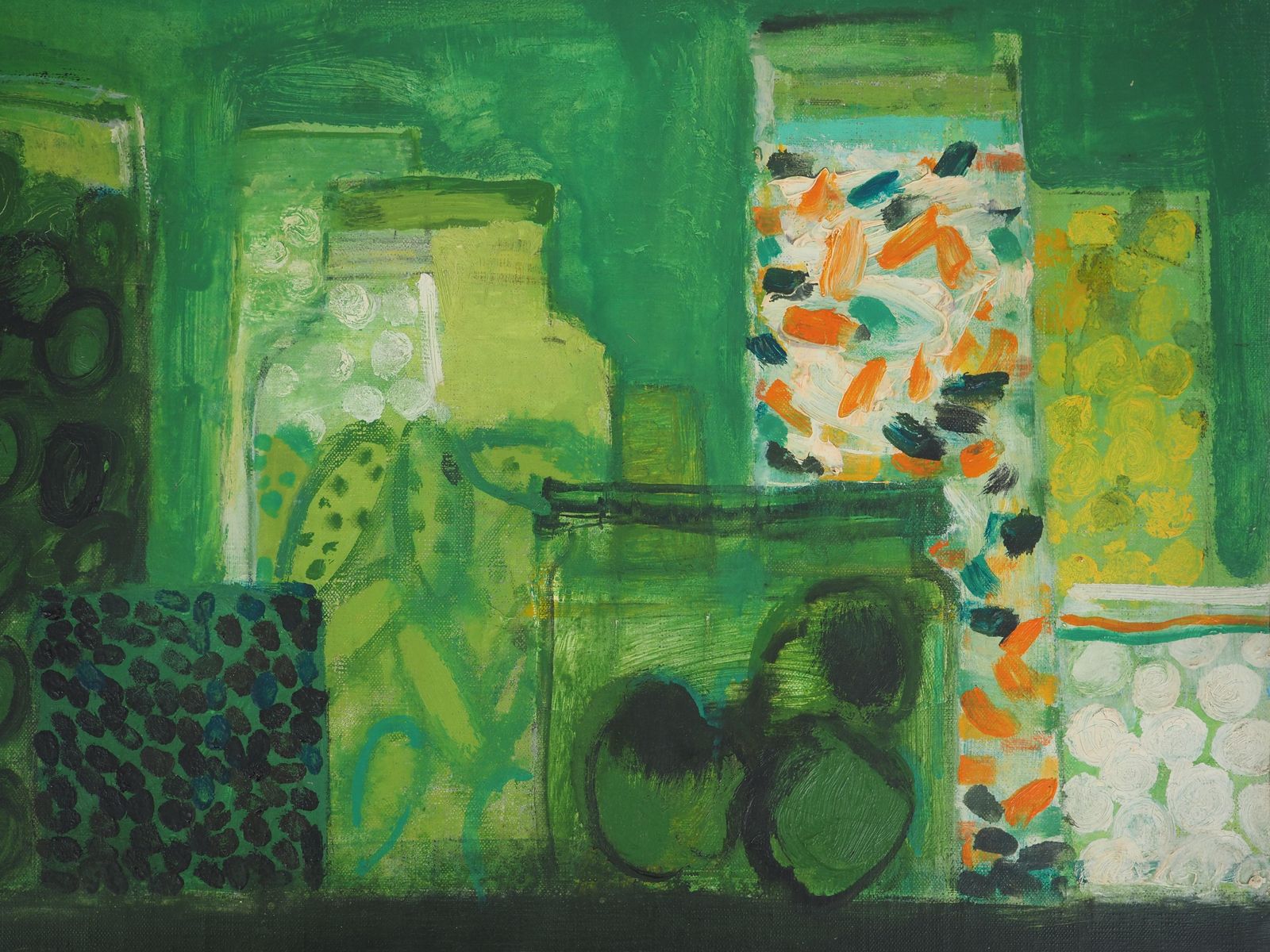 Albert Zavarofauvist Still Life : The Candy Shop   Original Oil On Canvas, Signed1967 photo Art