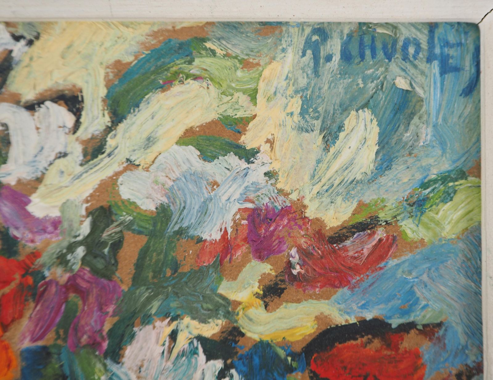 Rafael Chwolesbouquet Of Flowers   Original Oil Painting, Handsigned And Framed1979 photo vinterior
