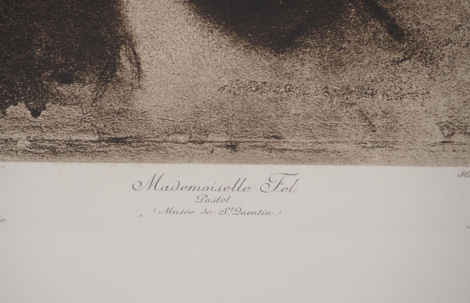 The Opera Singer : Mademoiselle Fel   Etching photo buy