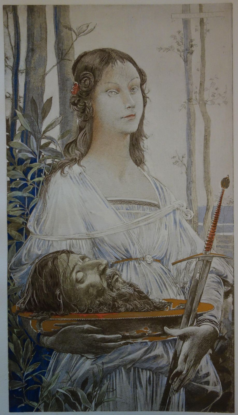 Luc Olivier Mersonbiblical Mythology: Judith And Holofernes   Original Lithograph 18991899
