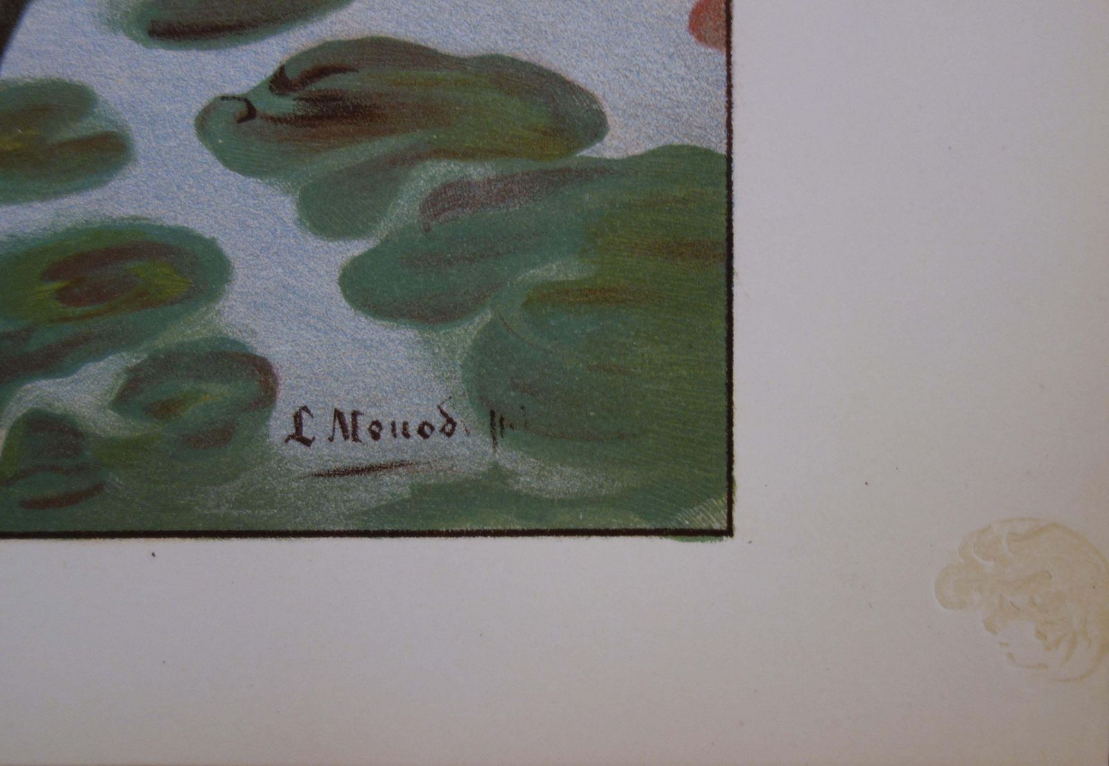 Lucien Hector Monodsymbolism : Spirit Of The Water   Original Lithograph 18991899 photo for sale