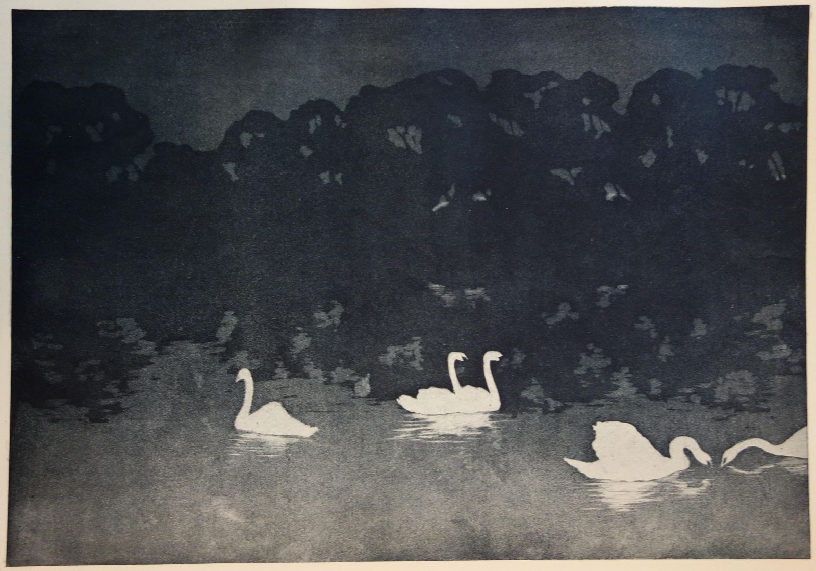Francis Jourdainnight Dream : The Swanns   Original Lithograph, 18981897