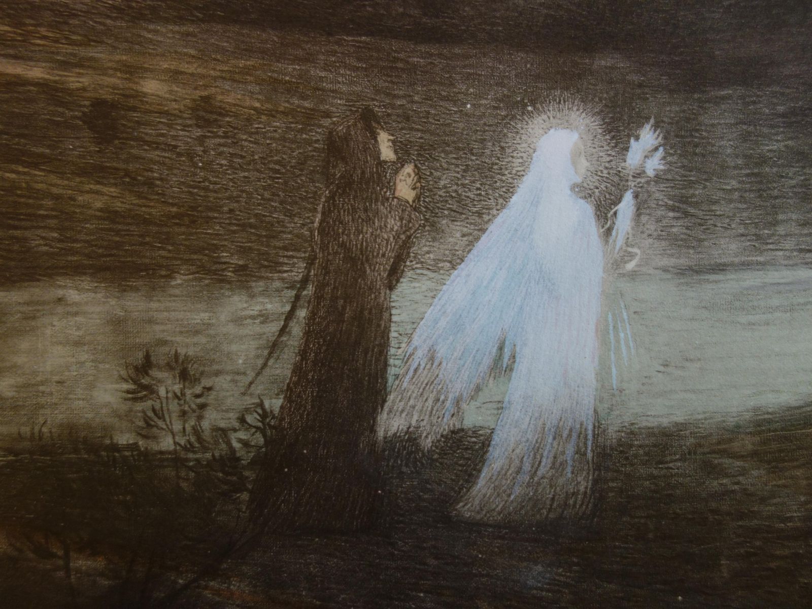 Henri Martindivine Comedy : Dante And Beatrice   Original Lithograph, 18981898 photo Art
