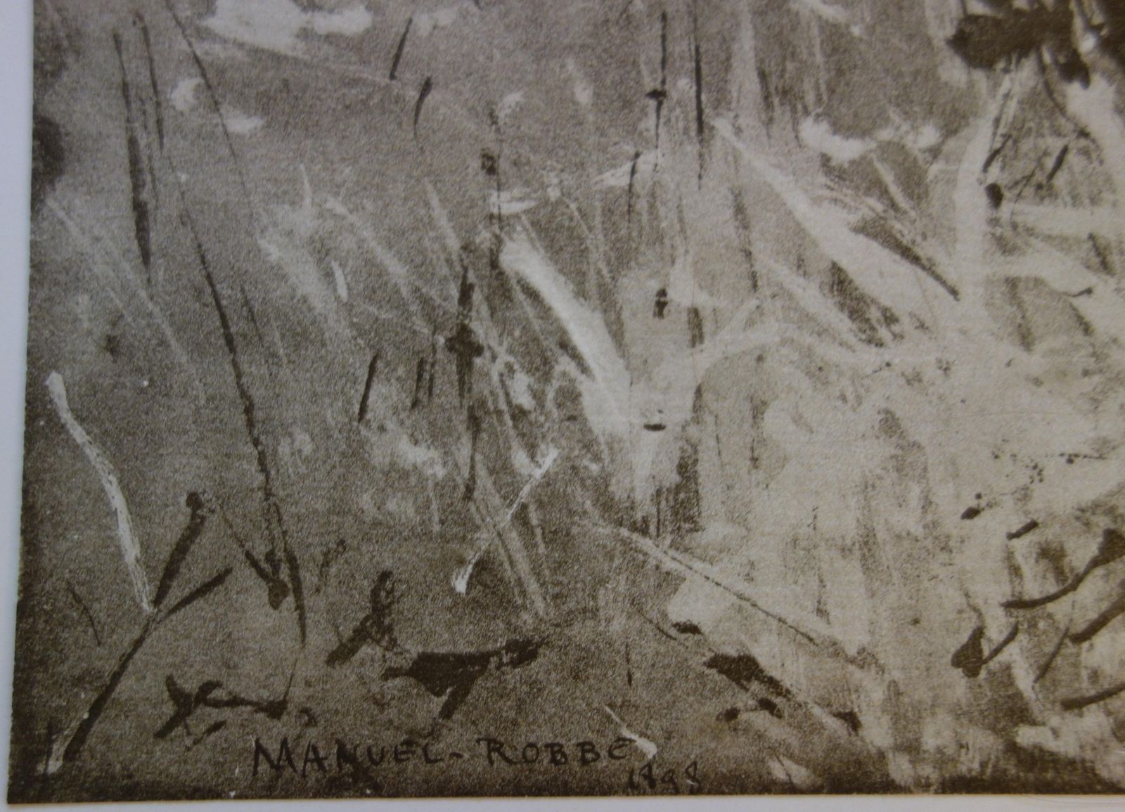 Manuel Robbeelegant Women In A Park   Original Lithograph, 18981898 photo 214.0