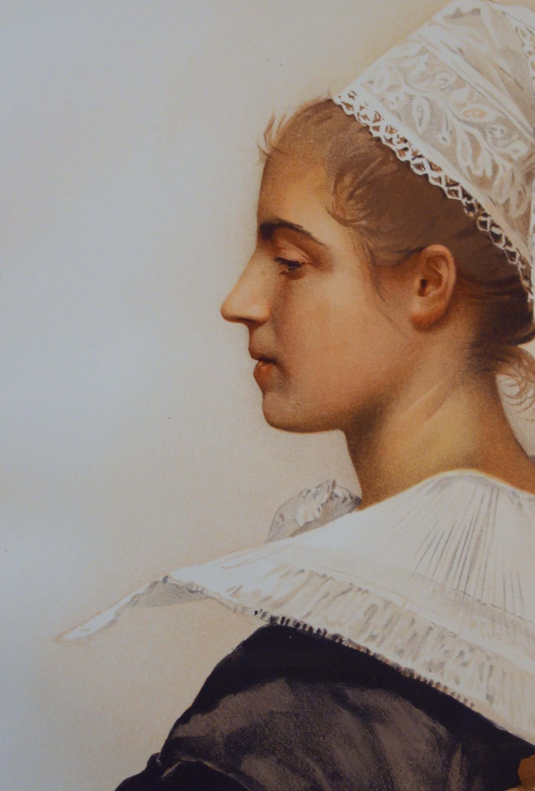 Maximilienne Guyonwoman With A Lace Headdress   Original Lithograph, 18981898 photo furniture