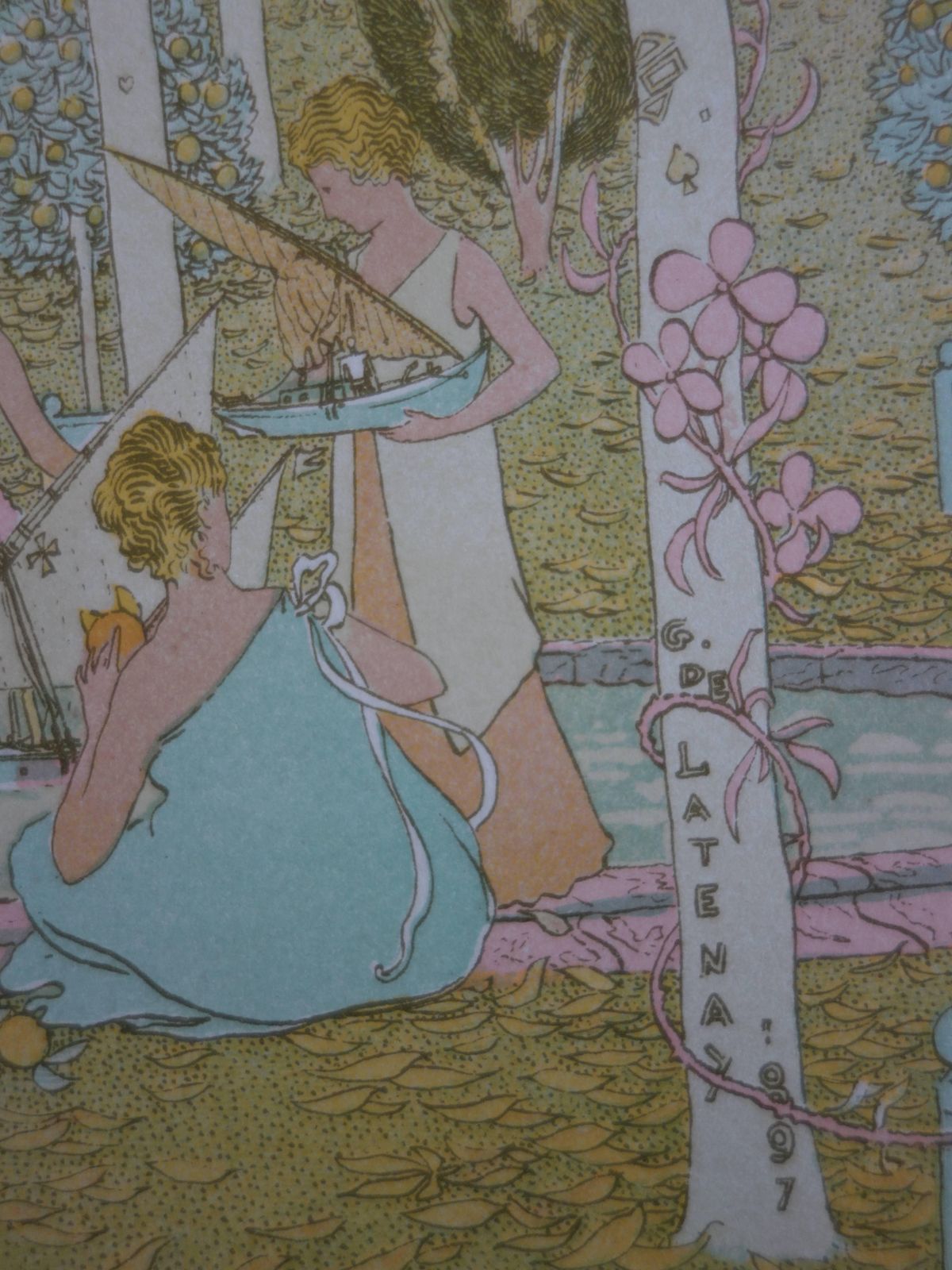 Gaston De Latenayin The Park   Original Lithograph (1897/98)1897/98 photo Art