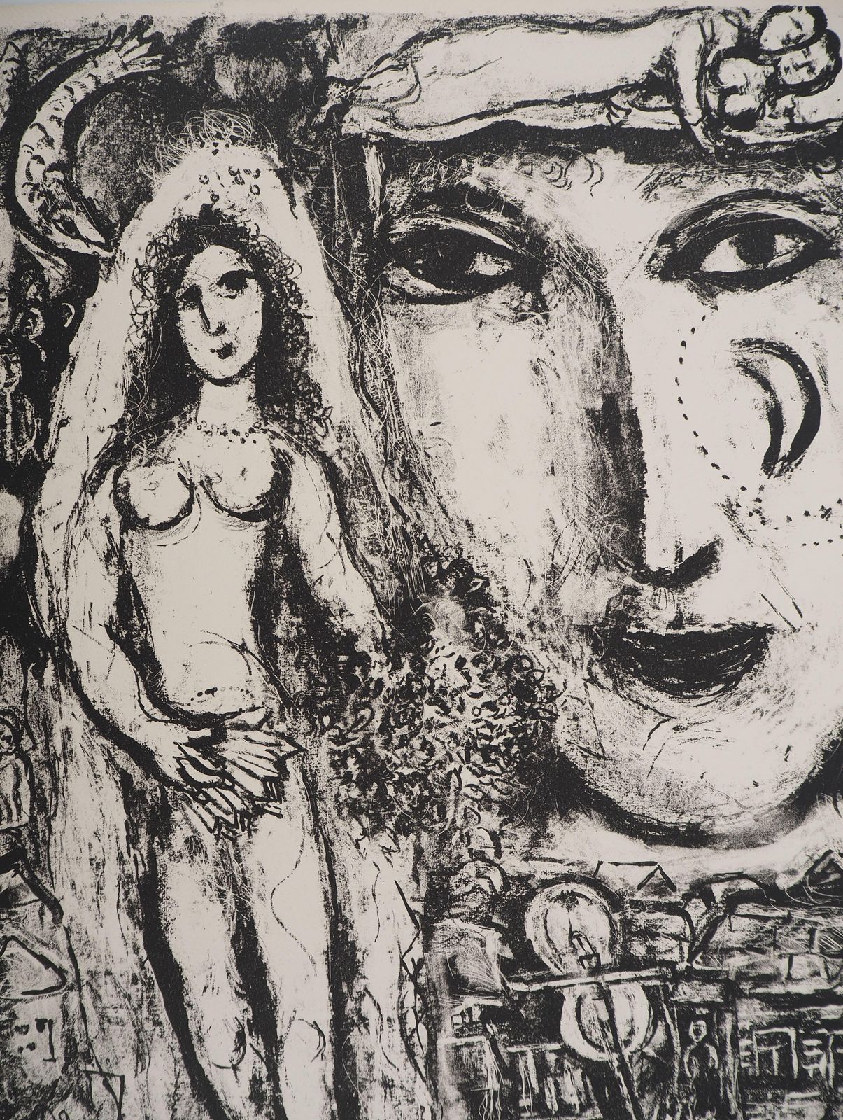 Marc Chagallthe Circus : The Dream Of The Bride   Original Lithograph (Mourlot #507)1967 photo furniture